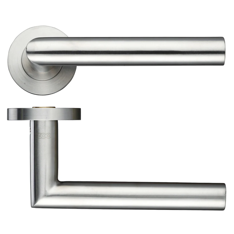 19mm Oval Mitred Lever - Push On Rose - 52mm Rose - Grade 304 - Image 2