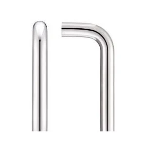 19mm D Pull Handle - 225mm Centers - Bolt Through Fixings