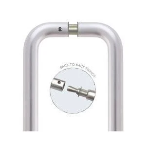 Pair of 19mm D Pull Handle c/w Back to Back Fixings - Image 4