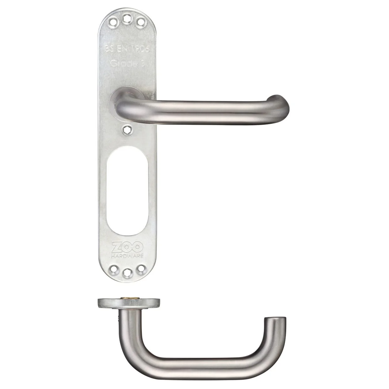 19mm Tubular Return to Door Lever on Inner Plate - Image 4