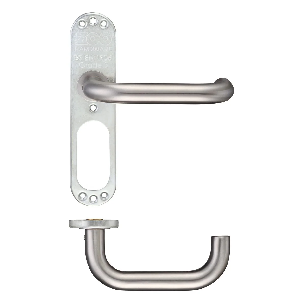 19mm Tubular Return to Door Lever on Inner Plate - Image 6