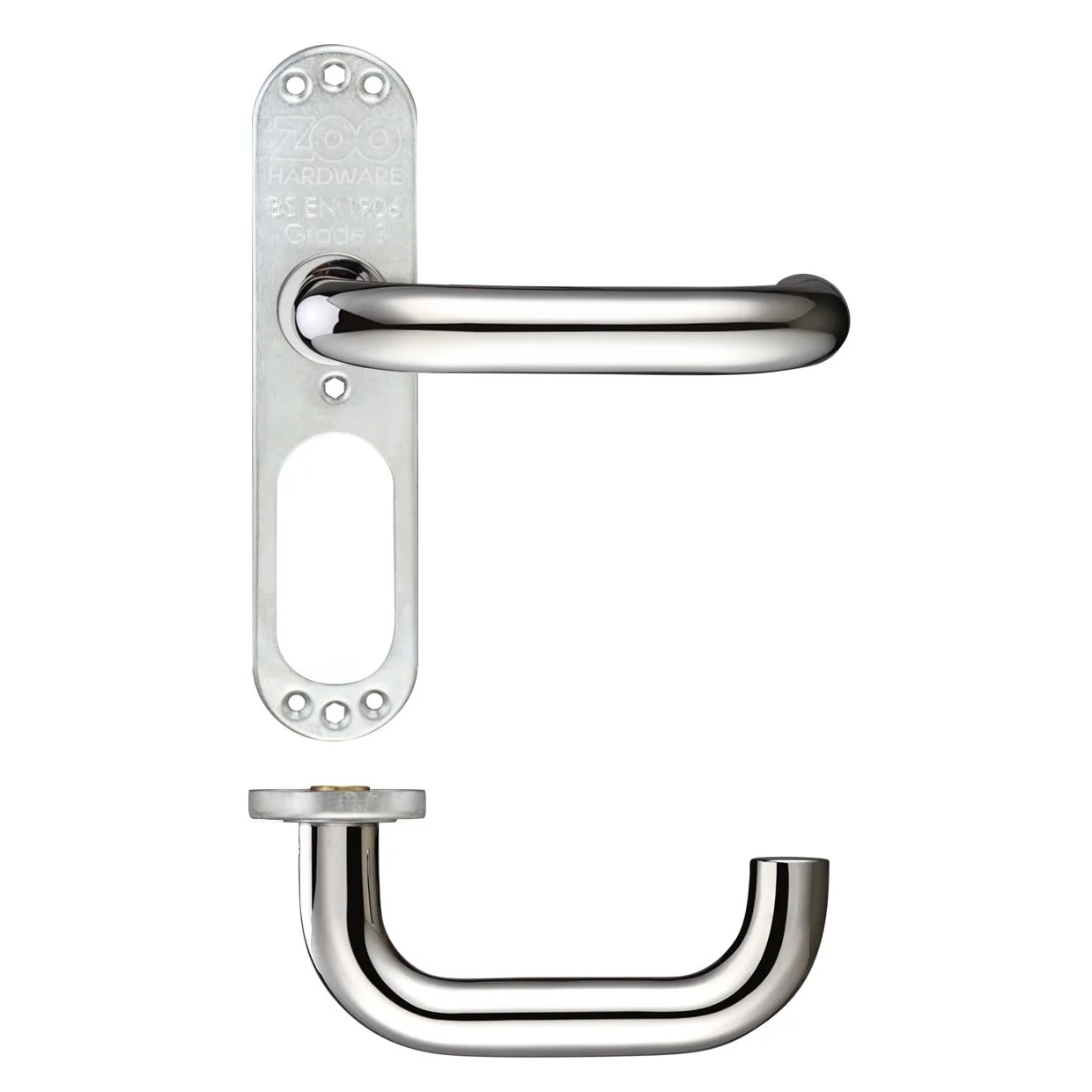 19mm Tubular Return to Door Lever on Inner Plate - Image 7