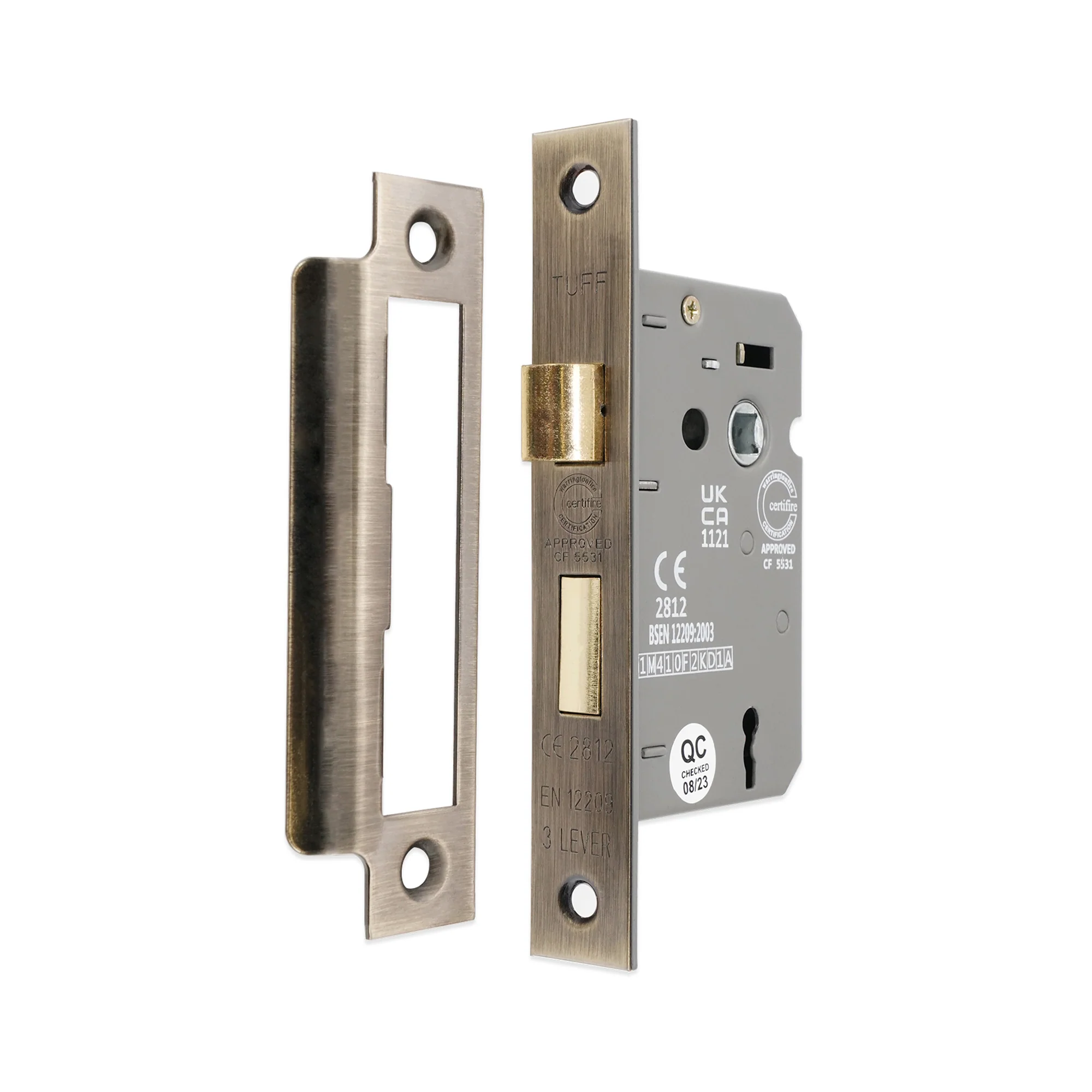 2.5″ CE 3 Lever Mortice Sash Lock FD60 - Image 9