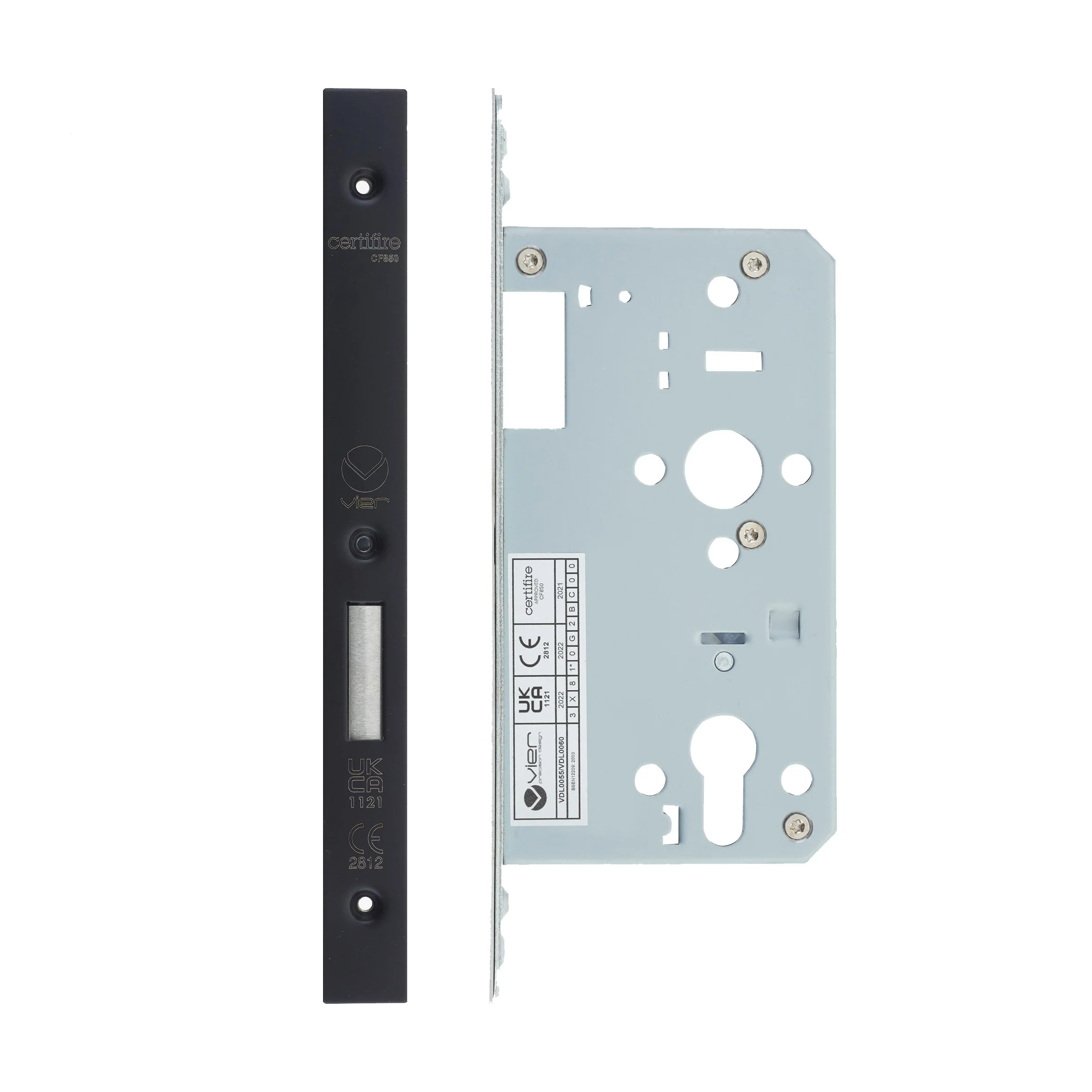 2 Piece DIN Euro Profile Deadlock – 72mm Centres - Image 17