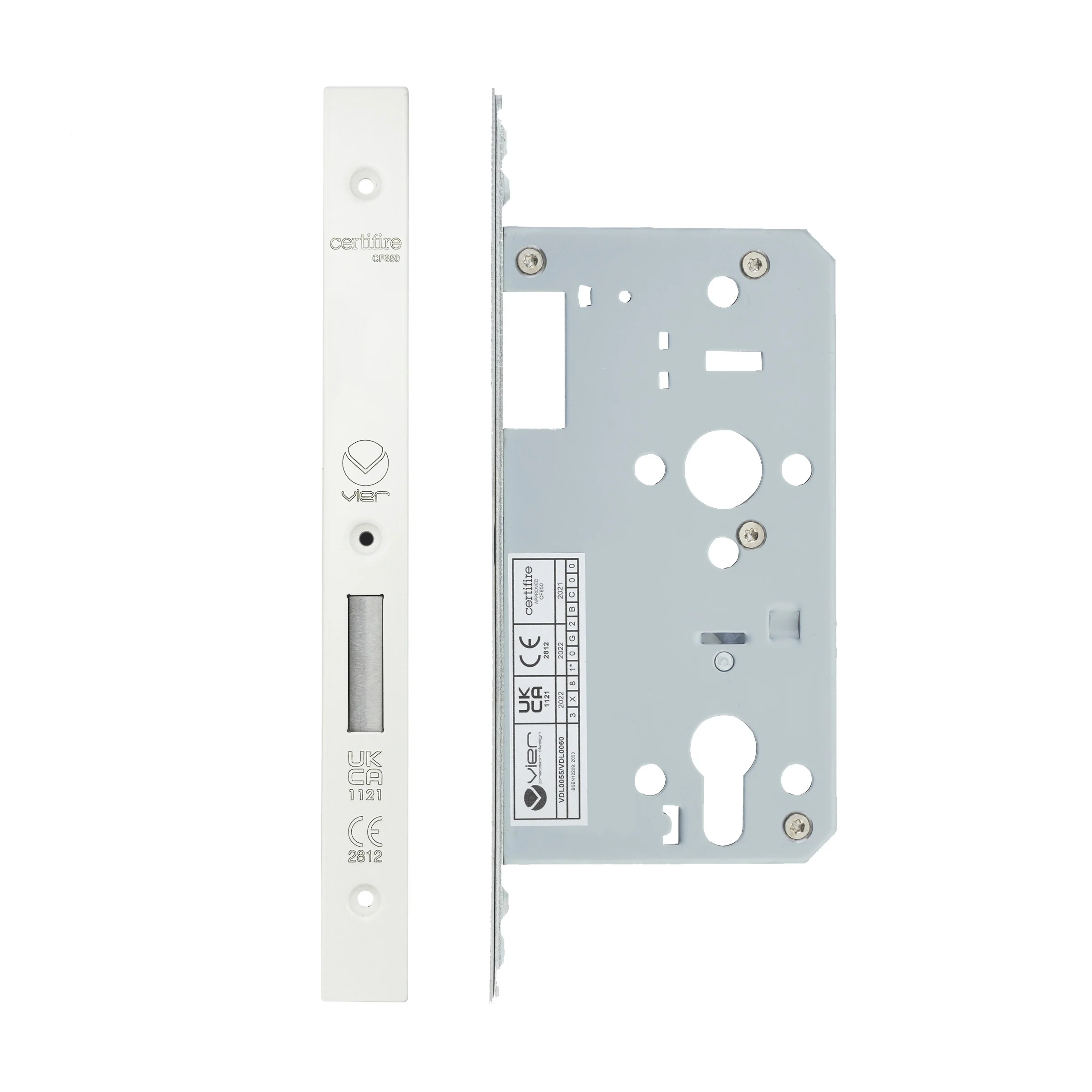 2 Piece DIN Euro Profile Deadlock – 72mm Centres - Image 18