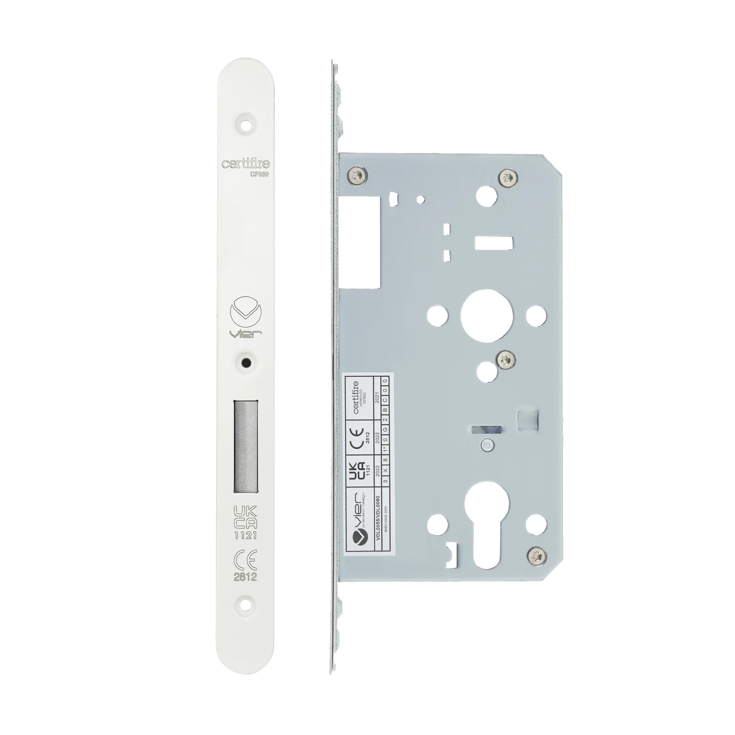 2 Piece DIN Euro Profile Deadlock – 72mm Centres - Image 25