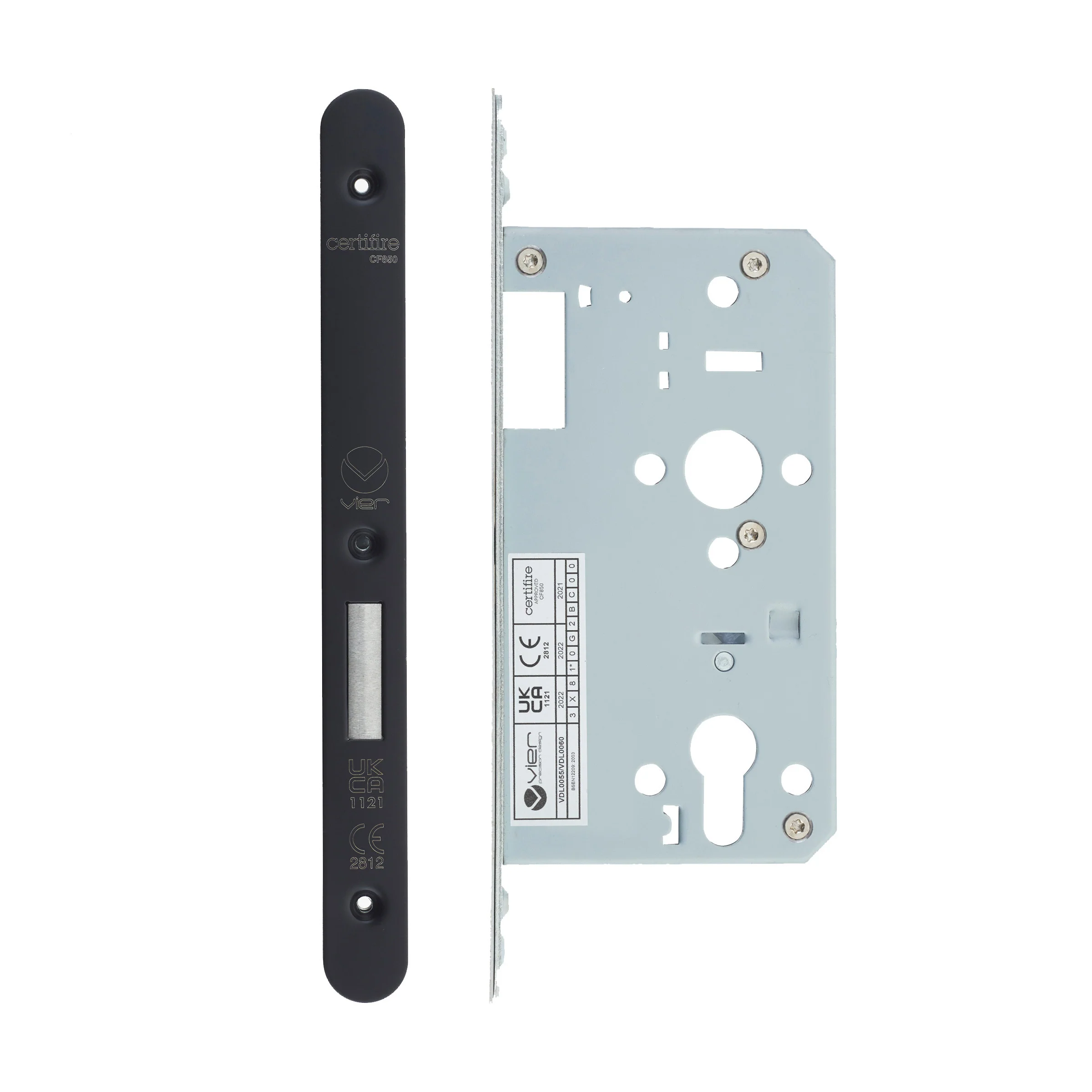 2 Piece DIN Euro Profile Deadlock – 72mm Centres - Image 27