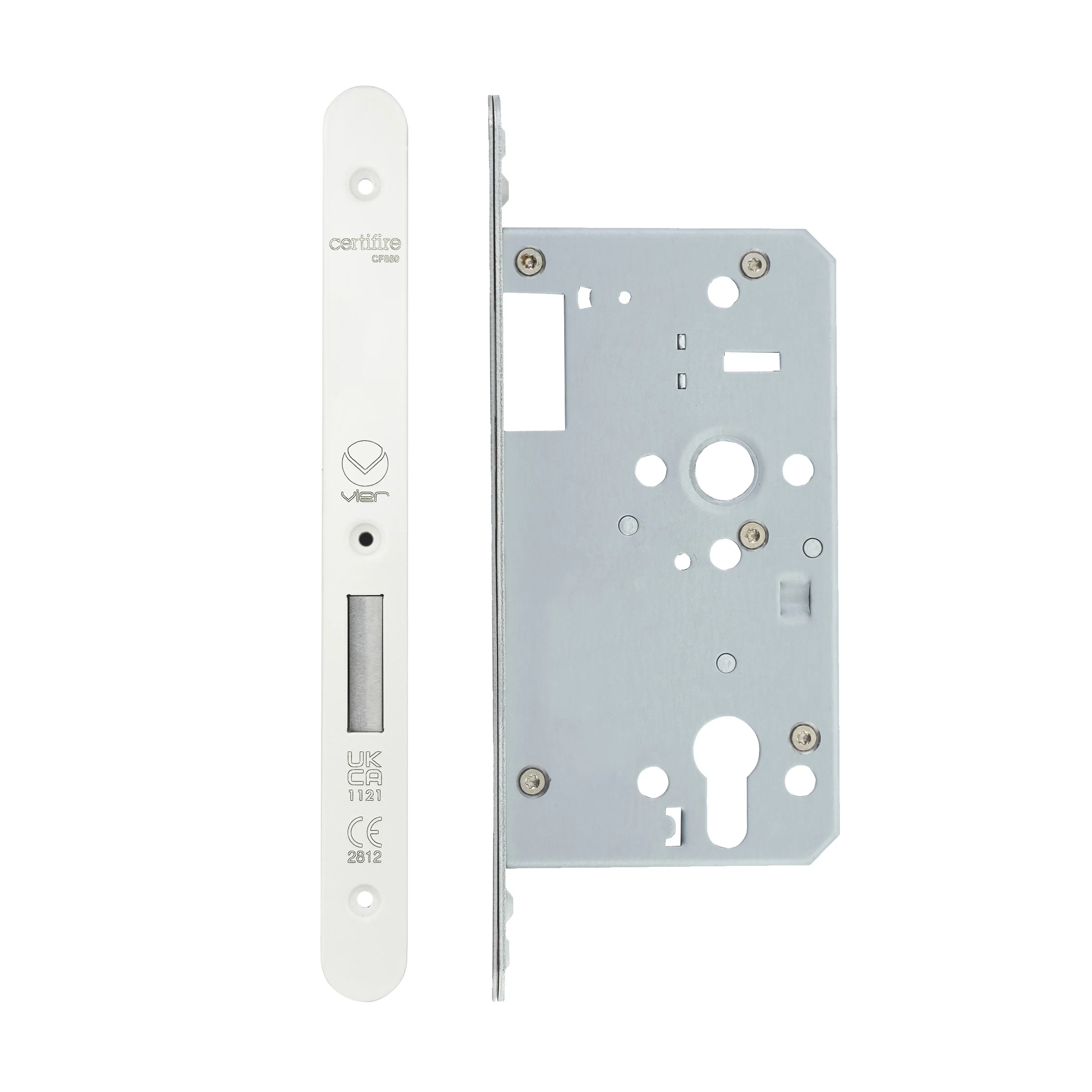 2 Piece DIN Euro Profile Deadlock – 72mm Centres - Image 9