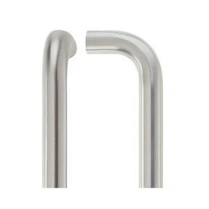 22mm D Pull Handle - 300mm Centers - Grade 304 - Bolt Through Fixings