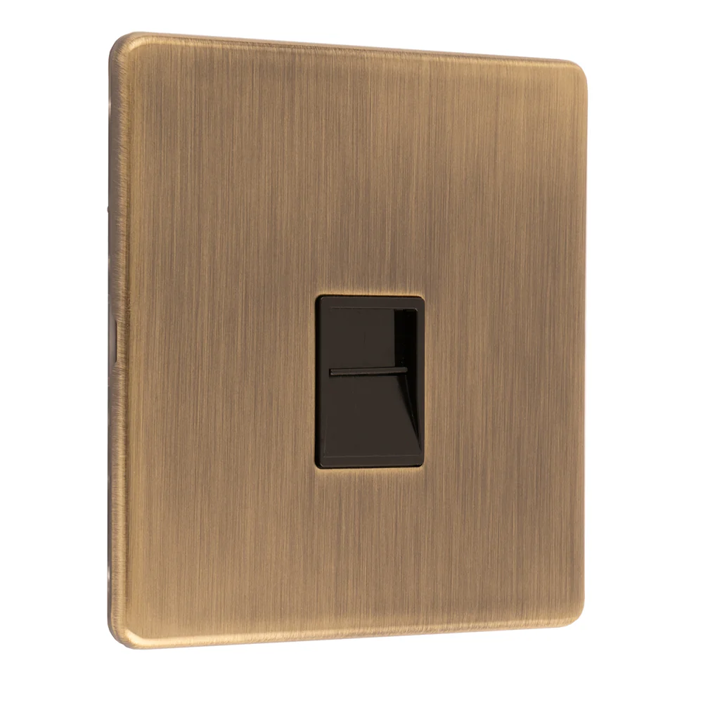 Concealed 3mm Telephone Slave - Antique Brass - Image 2
