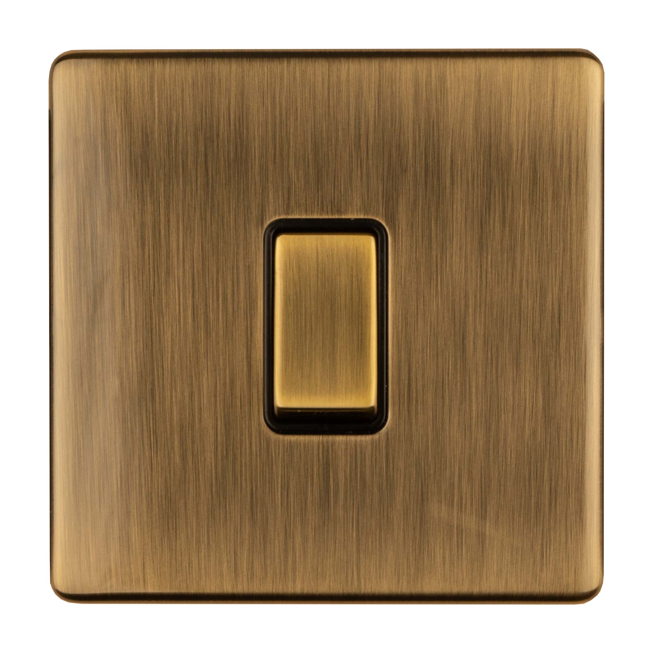Concealed 3mm 1 Gang Switch - Antique Brass - Image 3
