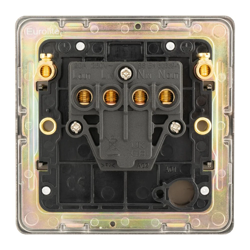 Concealed 3mm 20Amp Switch - Antique Brass - Image 4