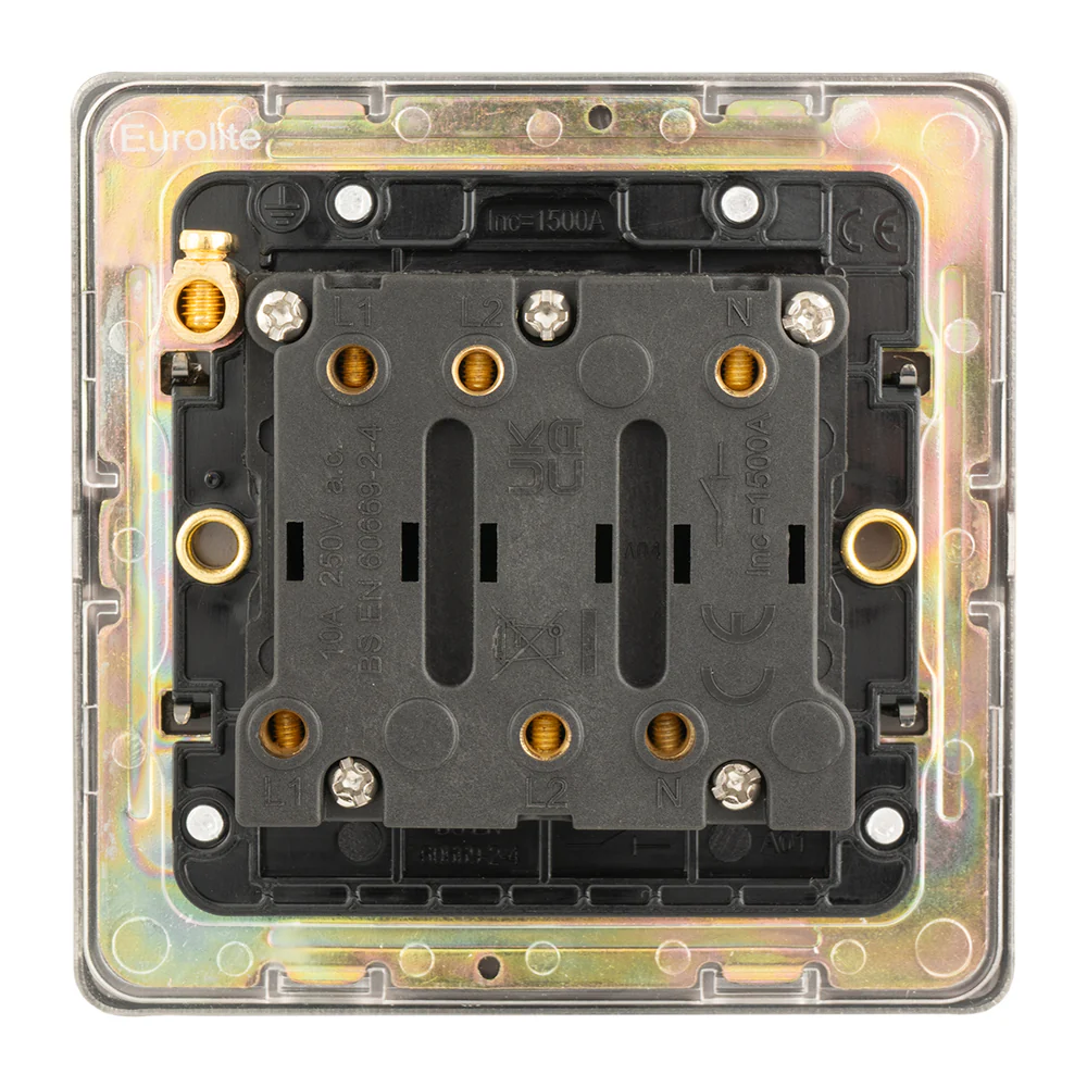Concealed 3mm Fan Switch - Antique Brass - Image 2