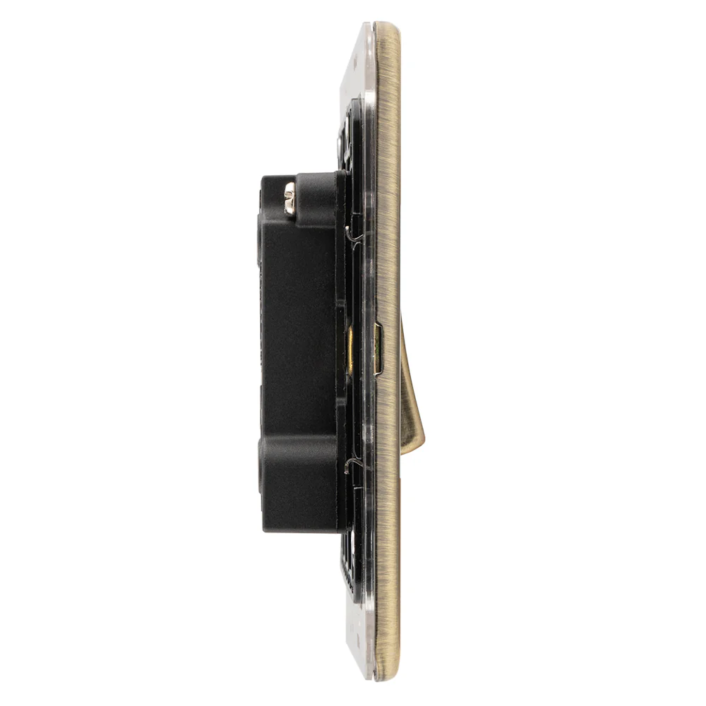 Concealed 3mm Fan Switch - Antique Brass - Image 3
