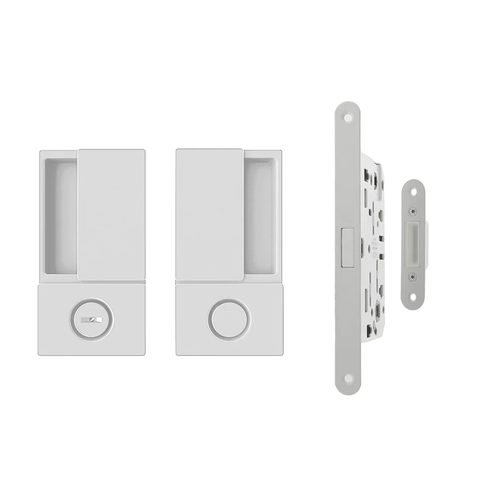 AGB Wave Flush Door Handle & Lock Set - Image 4