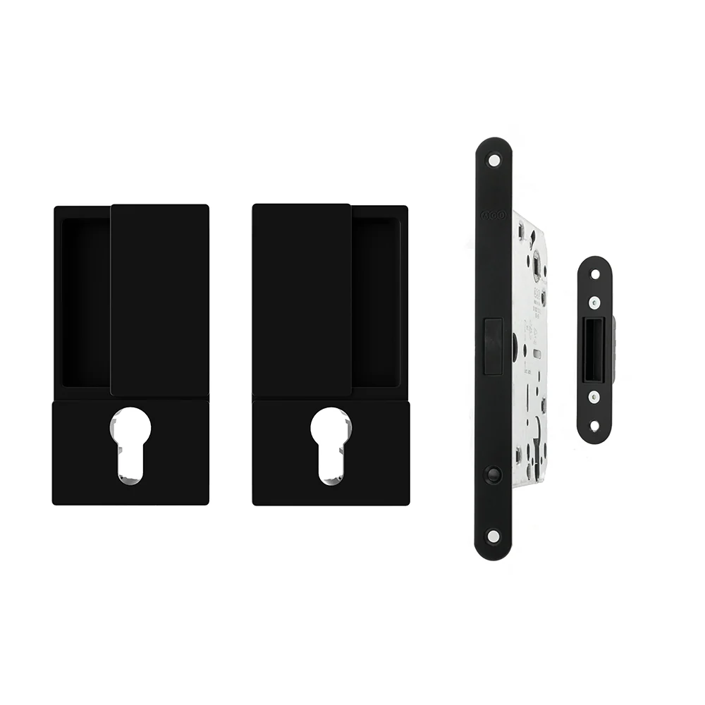 AGB Wave Flush Door Handle & Lock Set - Image 5
