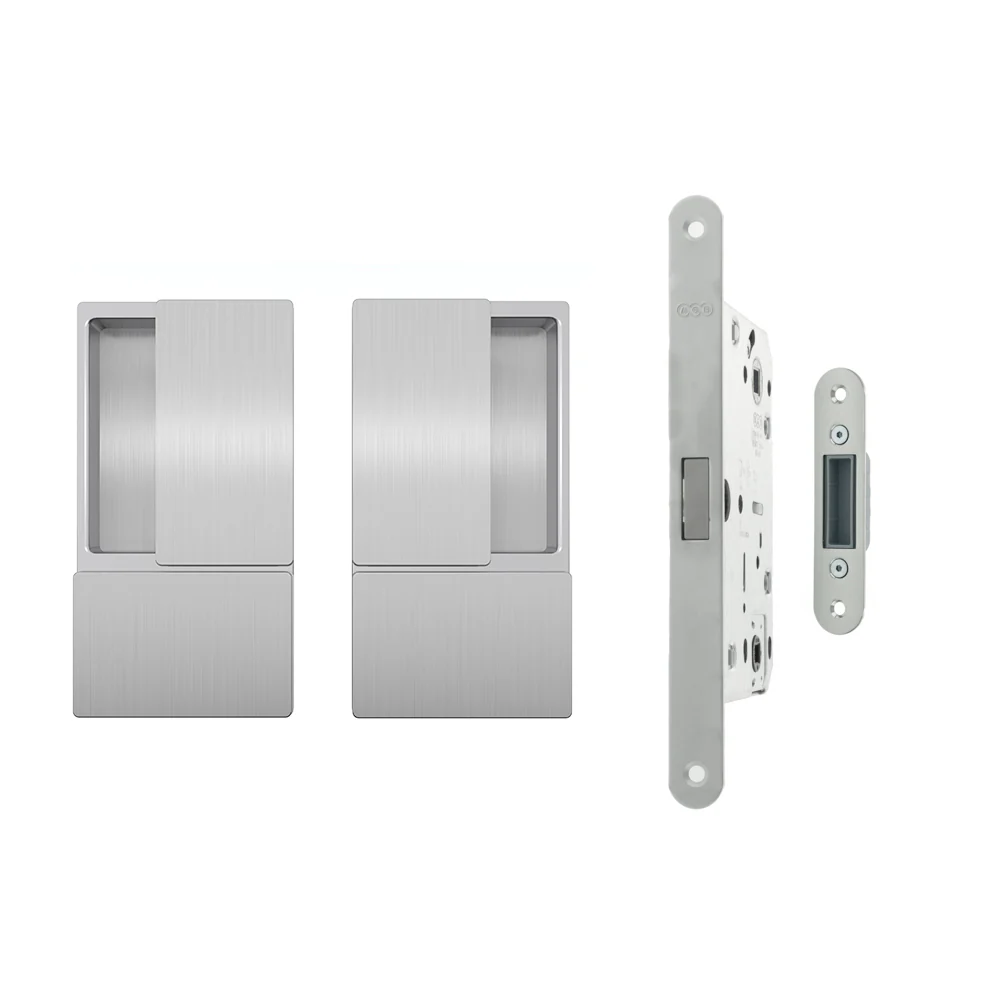 AGB Wave Flush Door Handle & Lock Set - Image 8