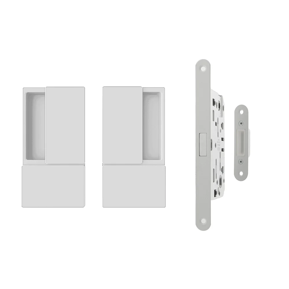 AGB Wave Flush Door Handle & Lock Set - Image 9