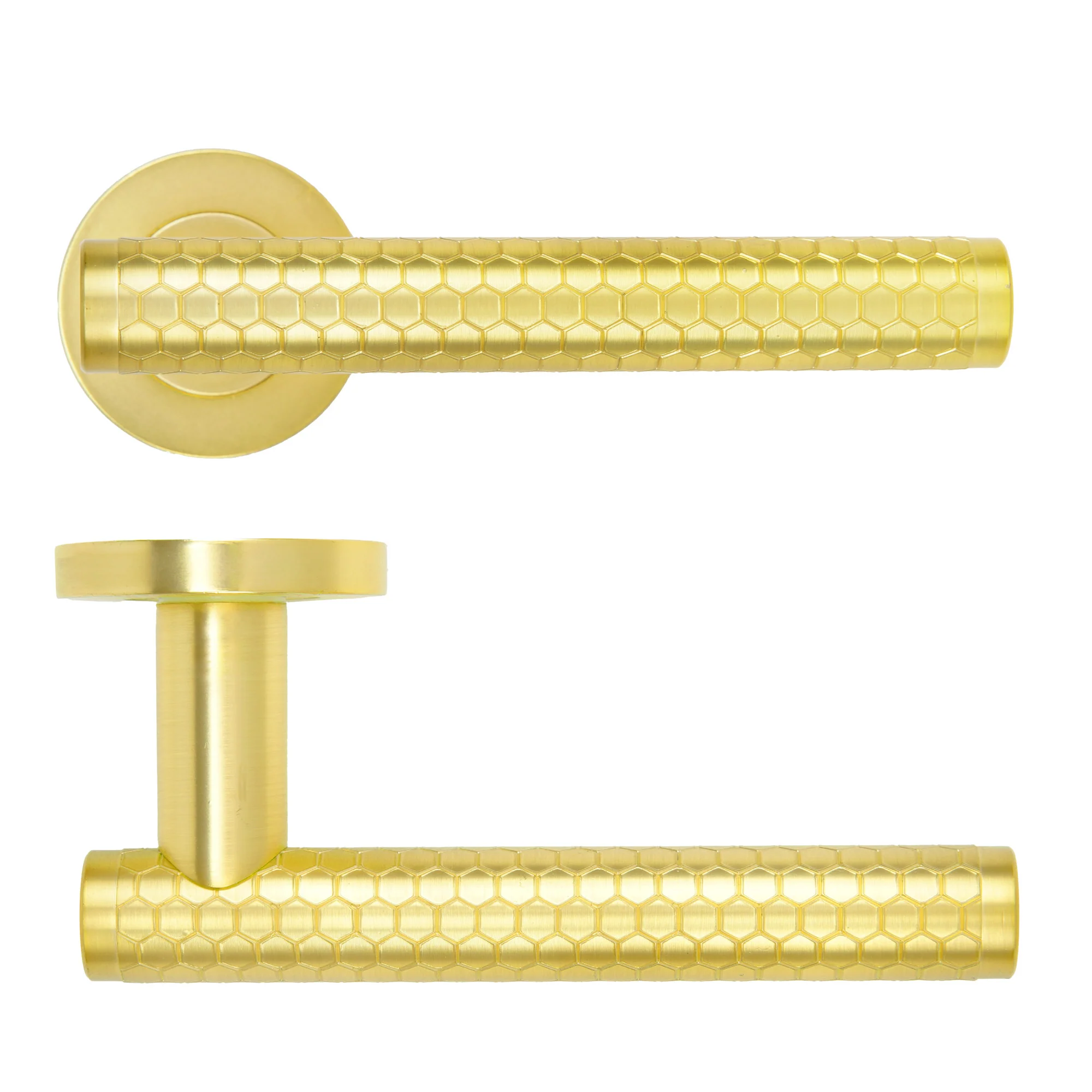 Favo Lever Handle on Round Rose - Image 5