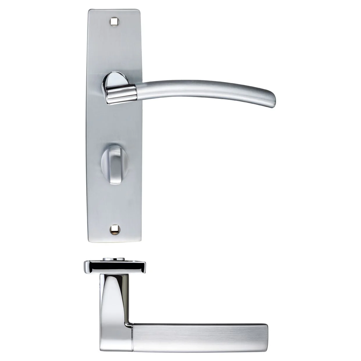 Amalfi Lever Bathroom (57mm c/c) On Backplate - 180x43mm - Image 7