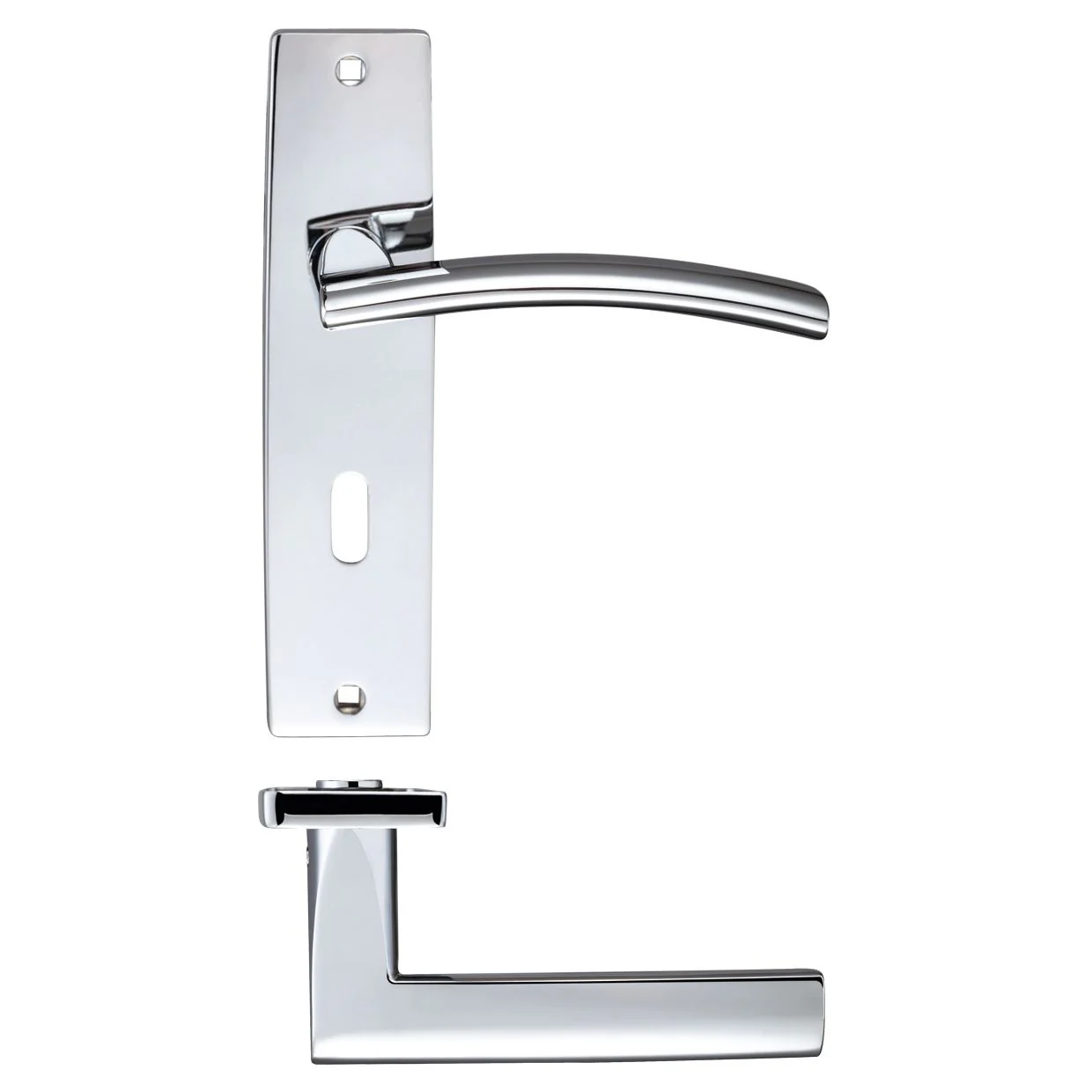 Amalfi Lever Lock (57mm c/c) On Backplate - 180x43mm - Image 4