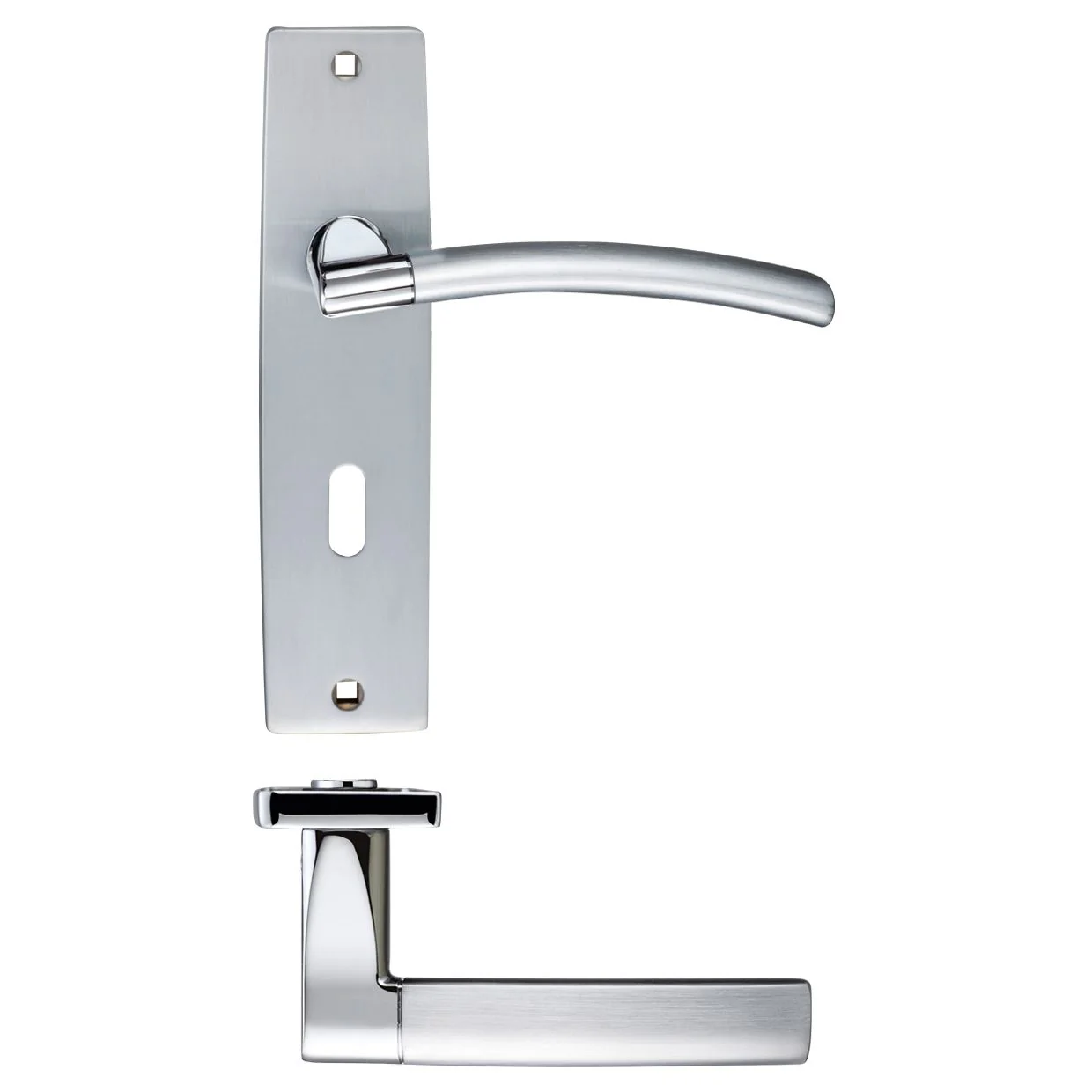 Amalfi Lever Lock (57mm c/c) On Backplate - 180x43mm - Image 5