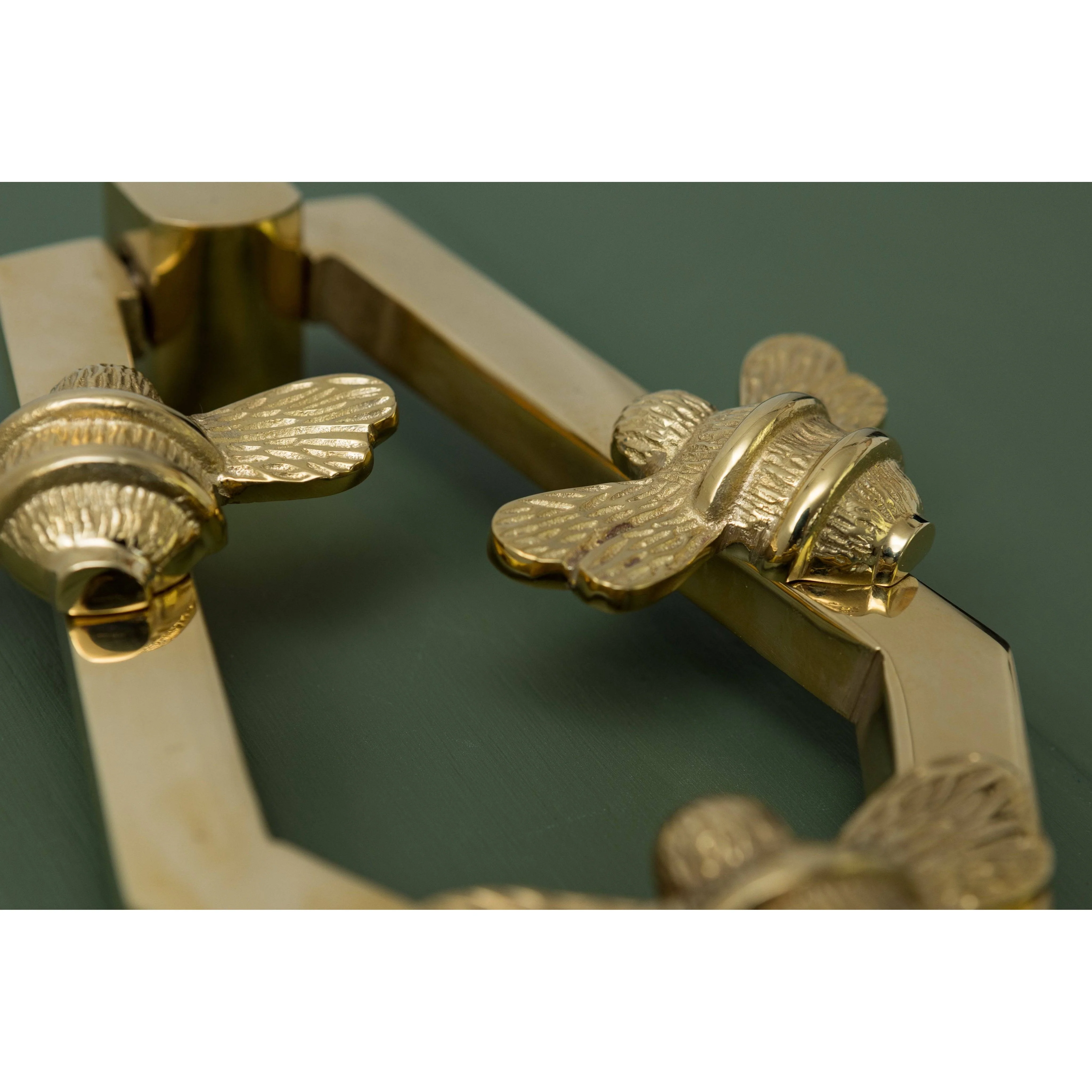 Solid Brass HIVE Bee Door Knockers - Premium Size - Image 11