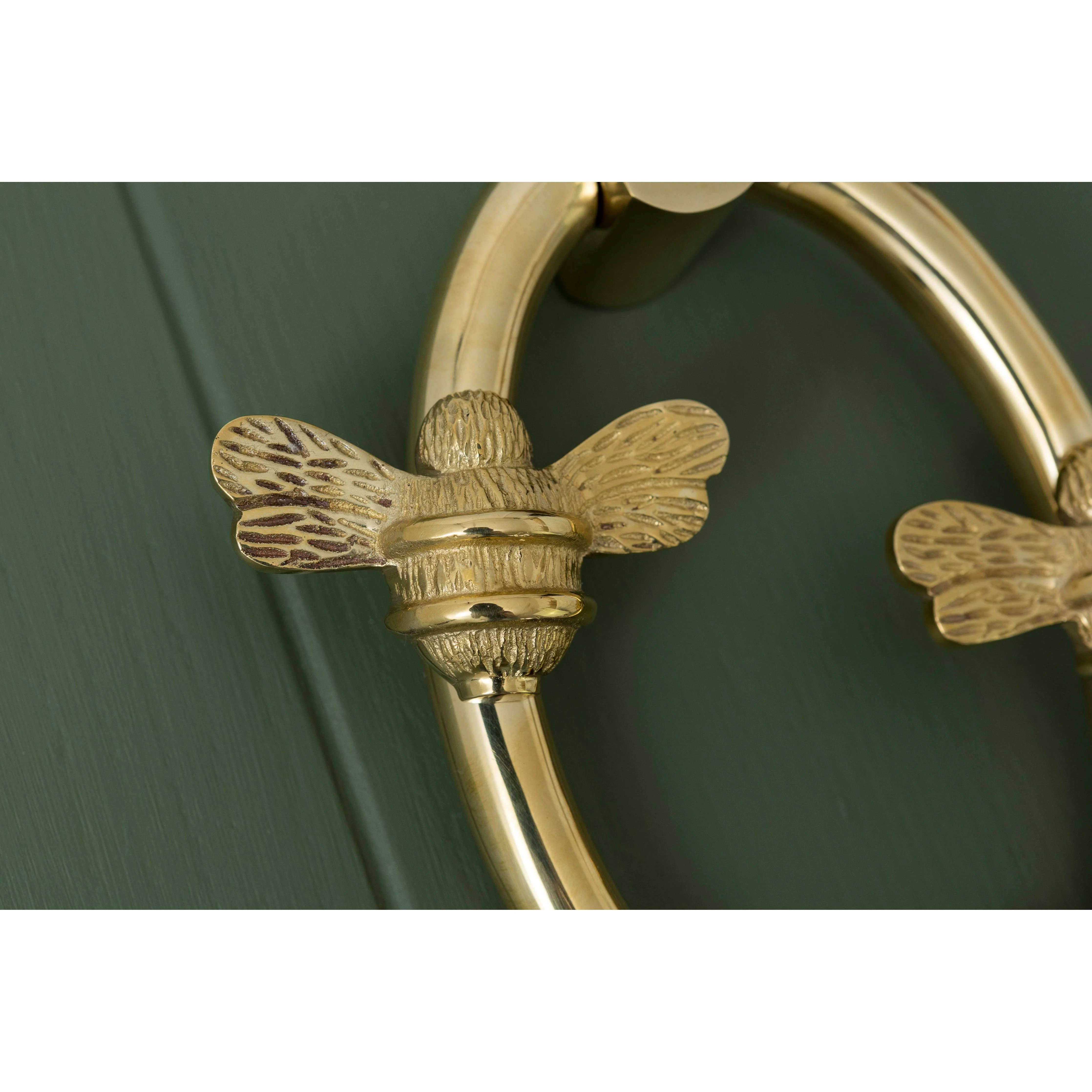 Solid Brass Nectar Bee Door Knockers - Premium Size - Image 11