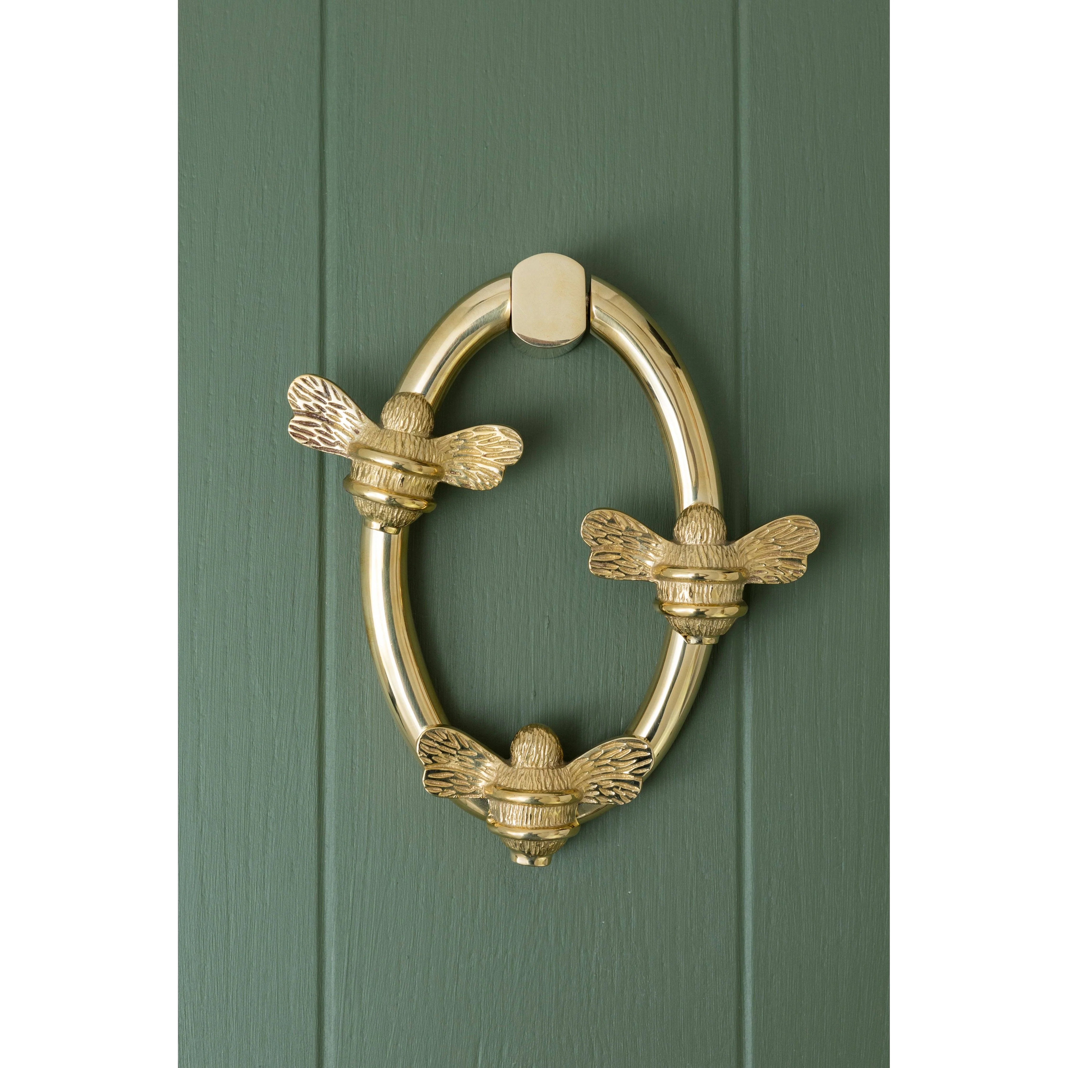 Solid Brass Nectar Bee Door Knockers - Premium Size - Image 6