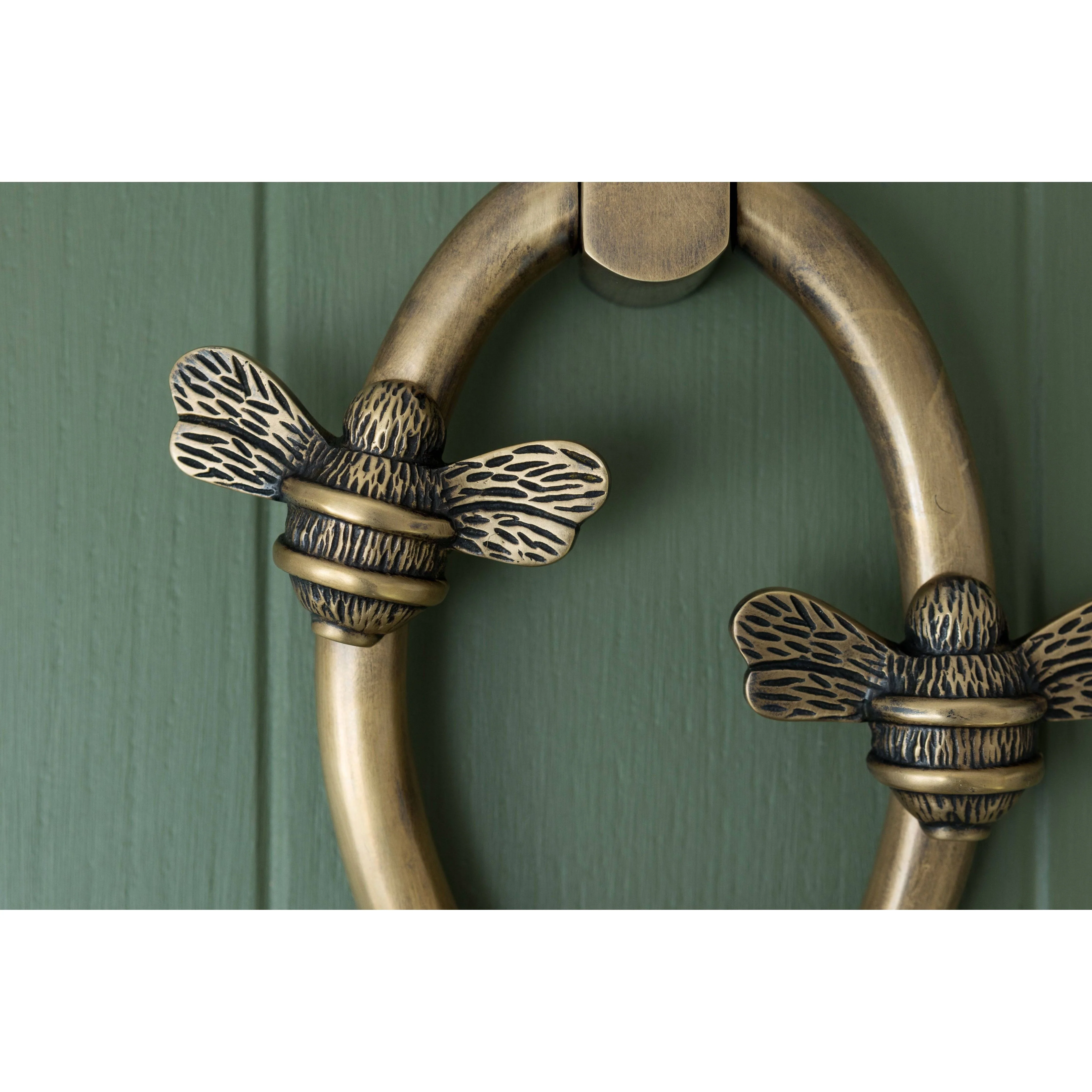 Solid Brass Nectar Bee Door Knockers - Premium Size - Image 9