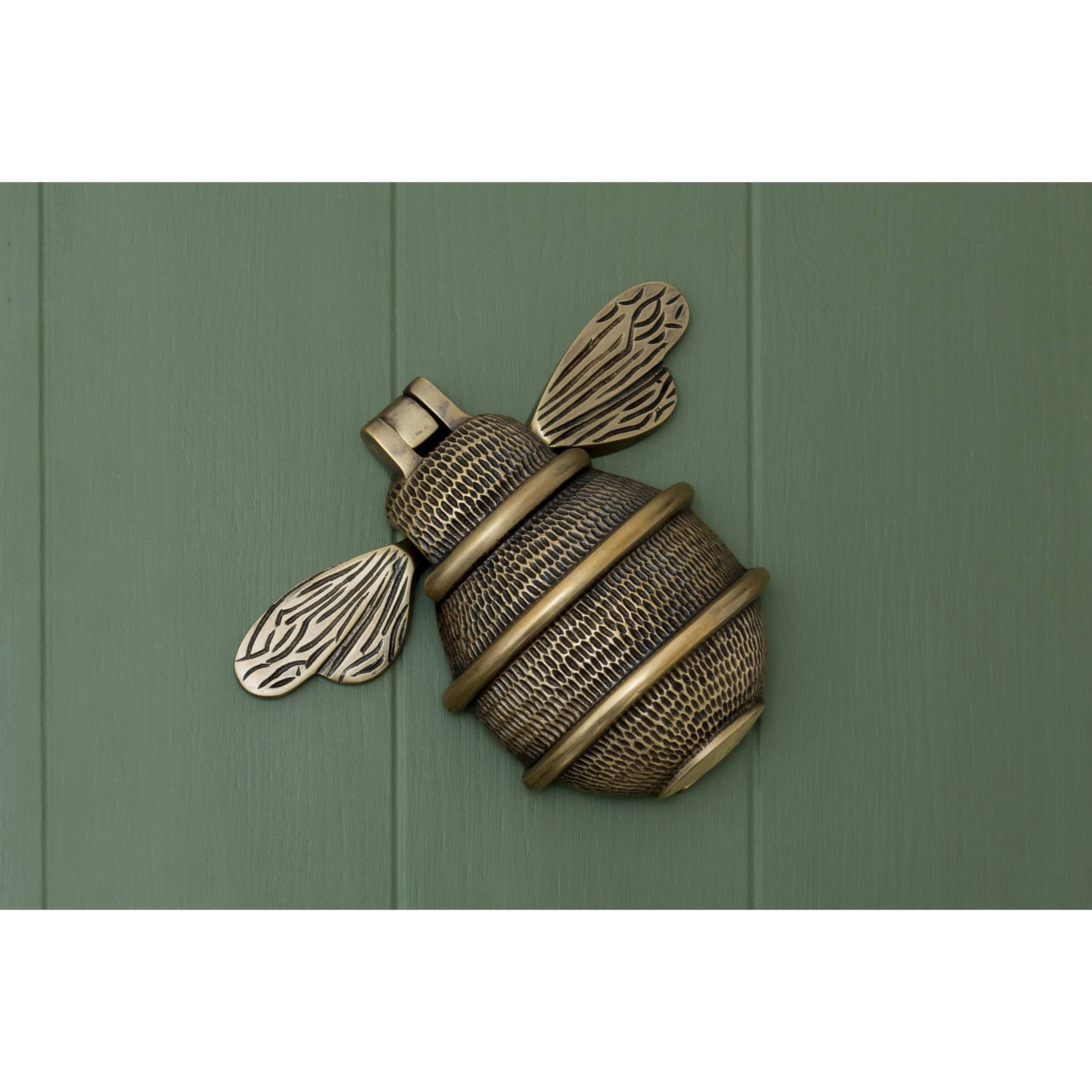 Solid Brass Queen Bee Door Knockers - Premium Size - Image 6