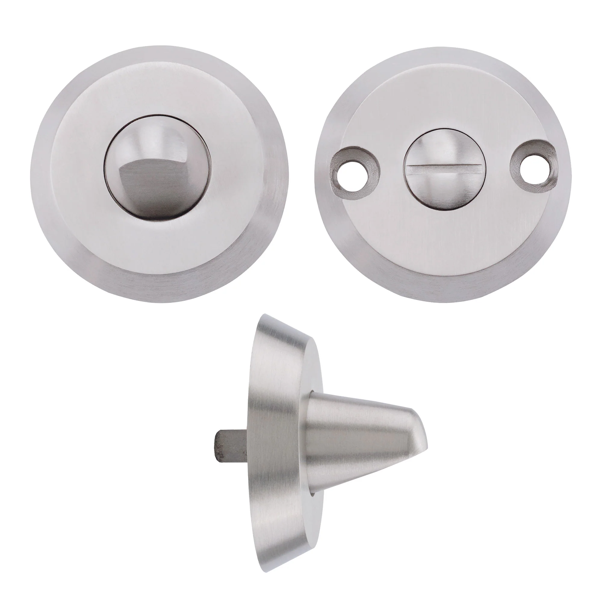 Anti Ligature Turn & release Set -5mm Spindle -  Satin St. Steel - Image 2