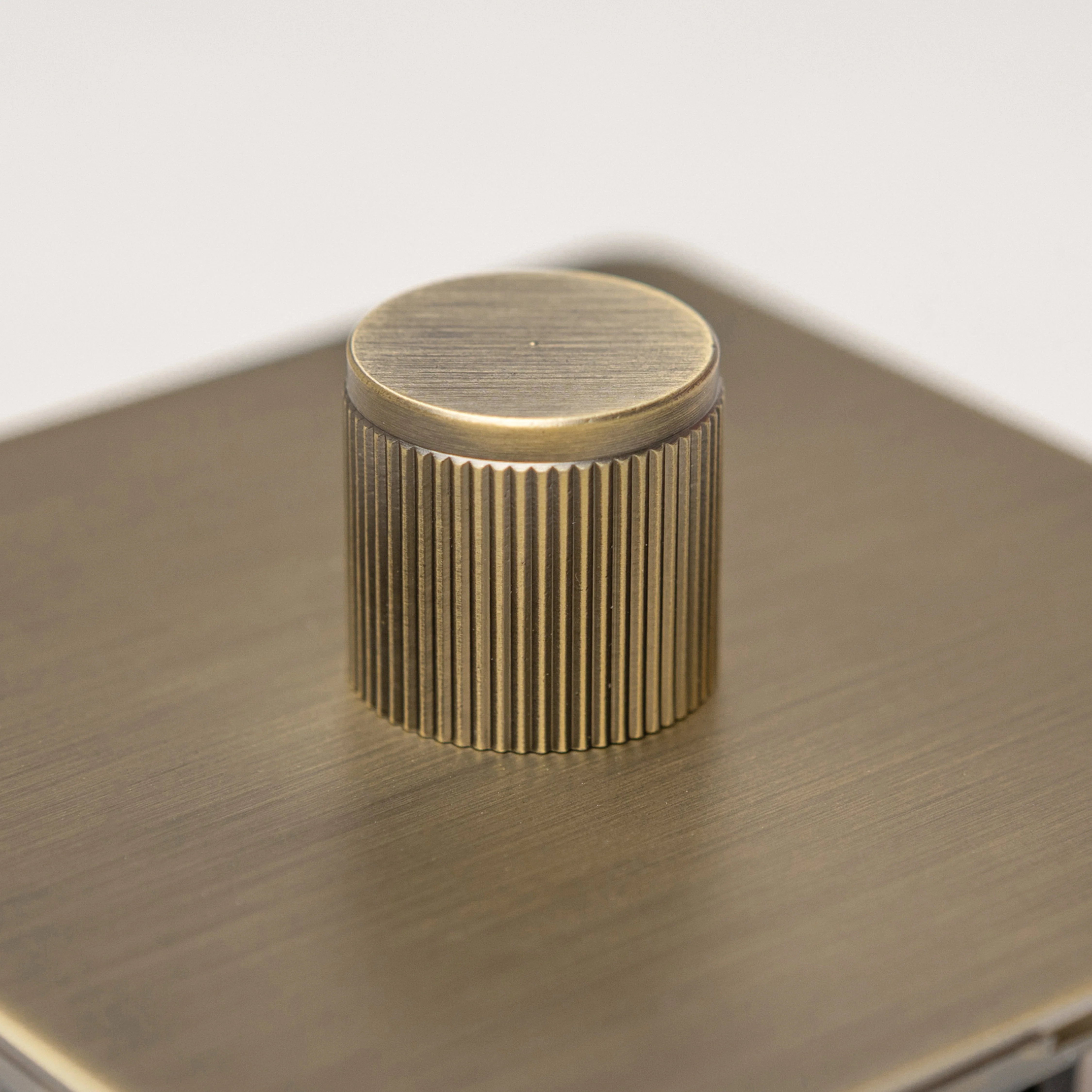 Brass Bee Antique Brass Knurled Switch — Single Dimmer - Image 16