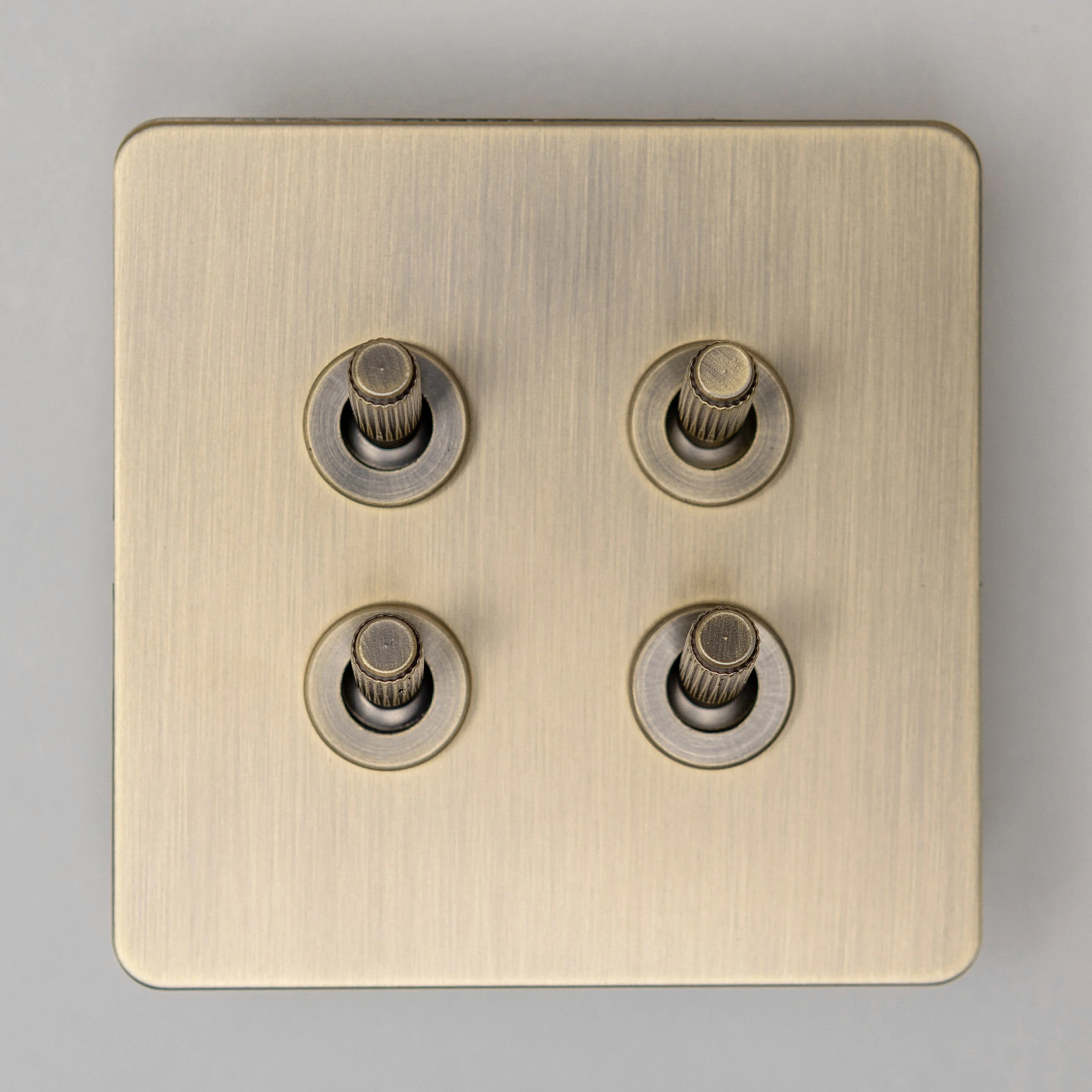 Brass Bee Antique Brass Knurled Switch — Single Dimmer - Image 20