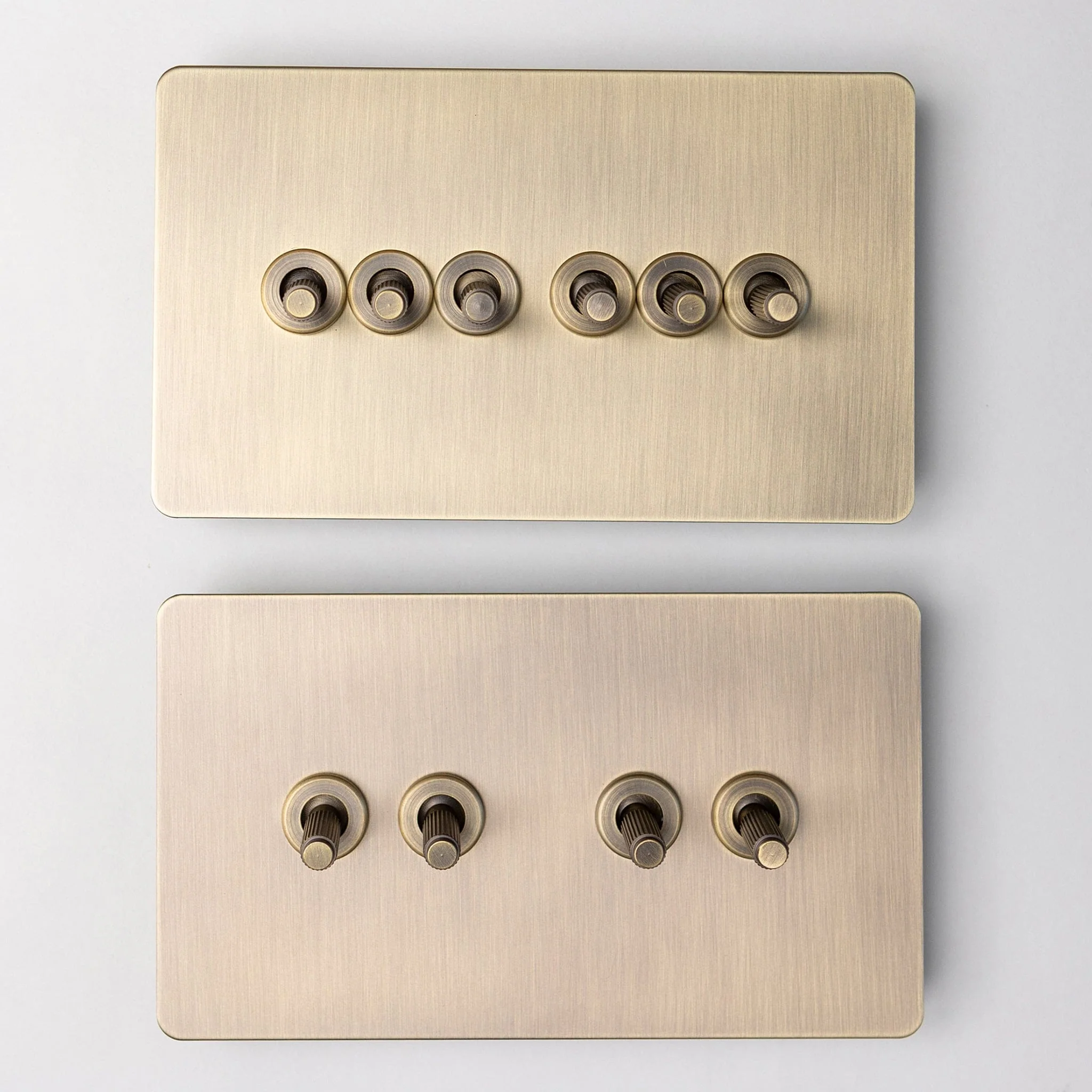 Brass Bee Antique Brass Knurled Switch — Single Dimmer - Image 44