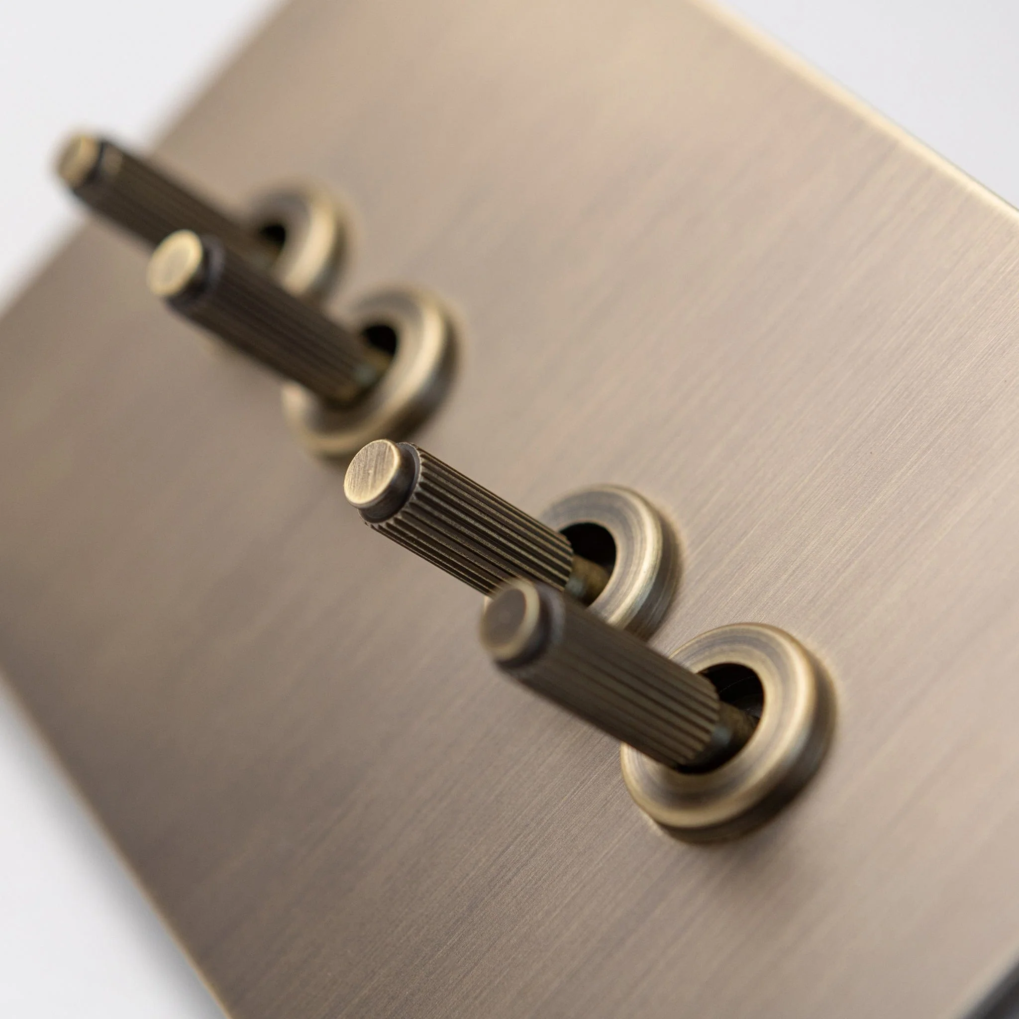 Brass Bee Antique Brass Knurled Switch — Single Dimmer - Image 46