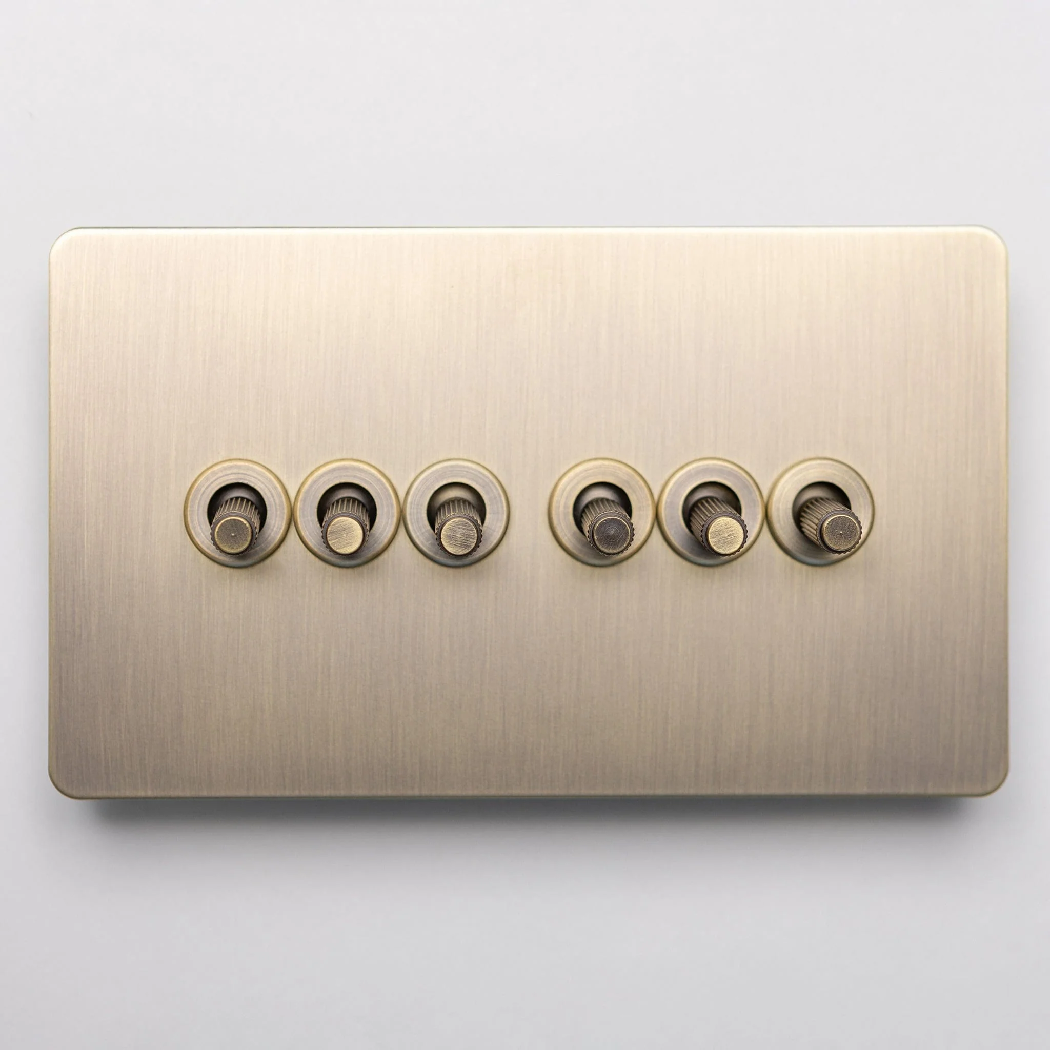 Brass Bee Antique Brass Knurled Switch — Single Dimmer - Image 47