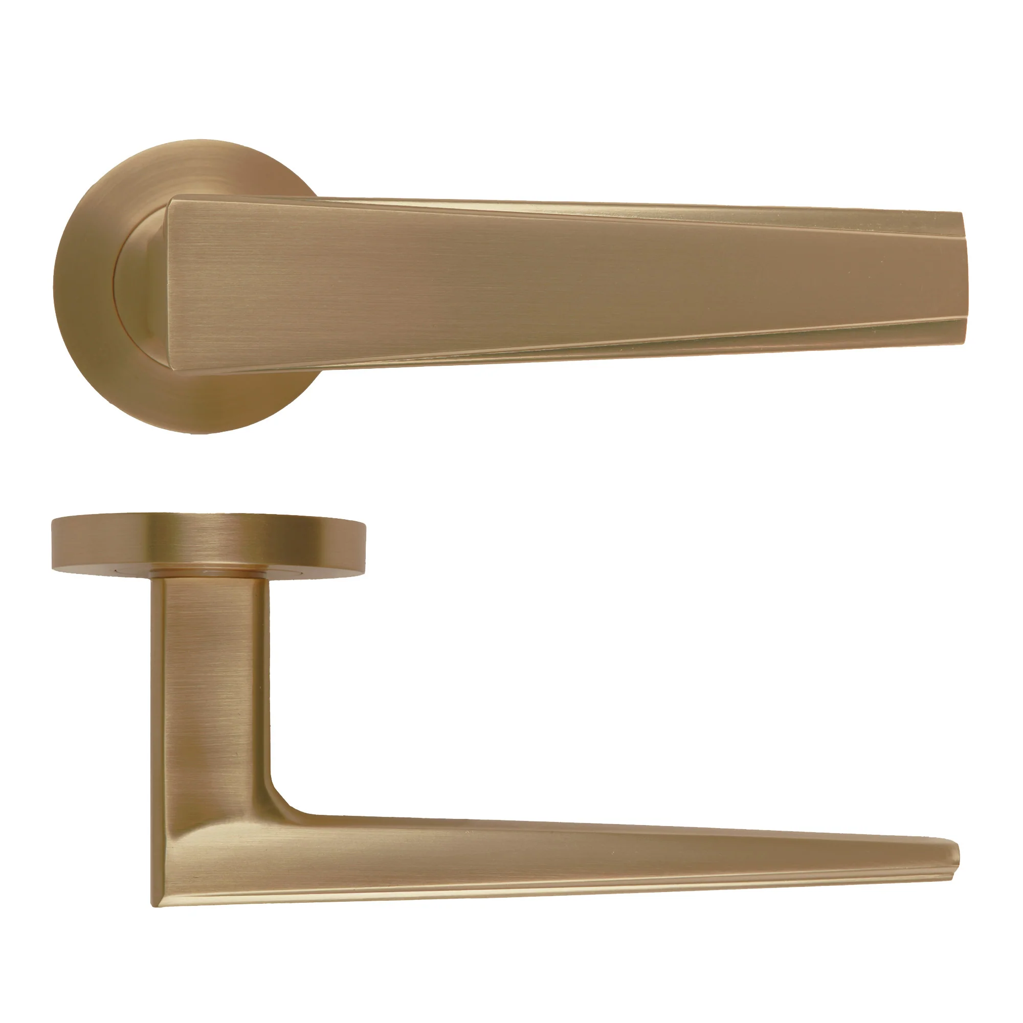 Veloce Lever Handle on Round Rose