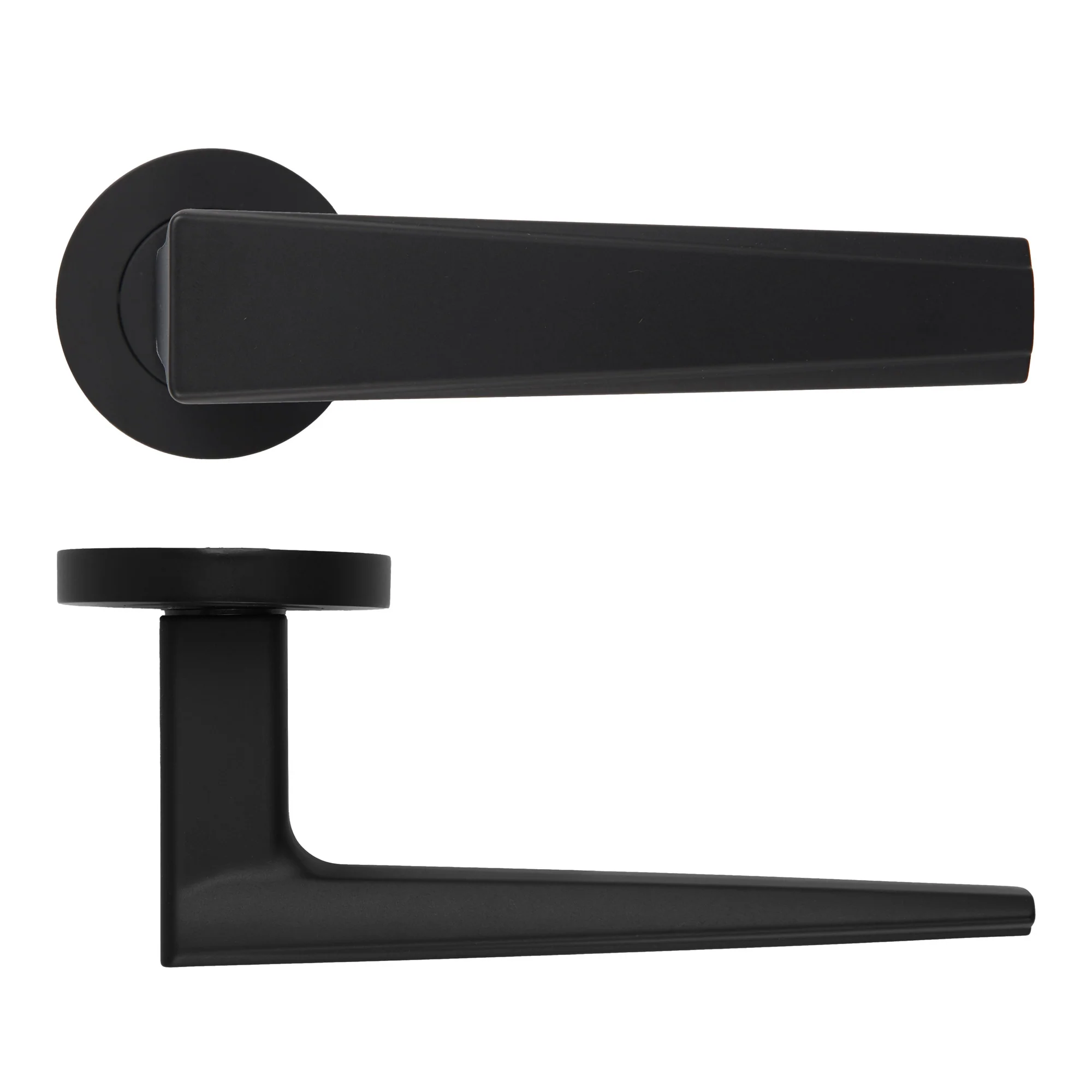 Veloce Lever Handle on Round Rose - Image 3