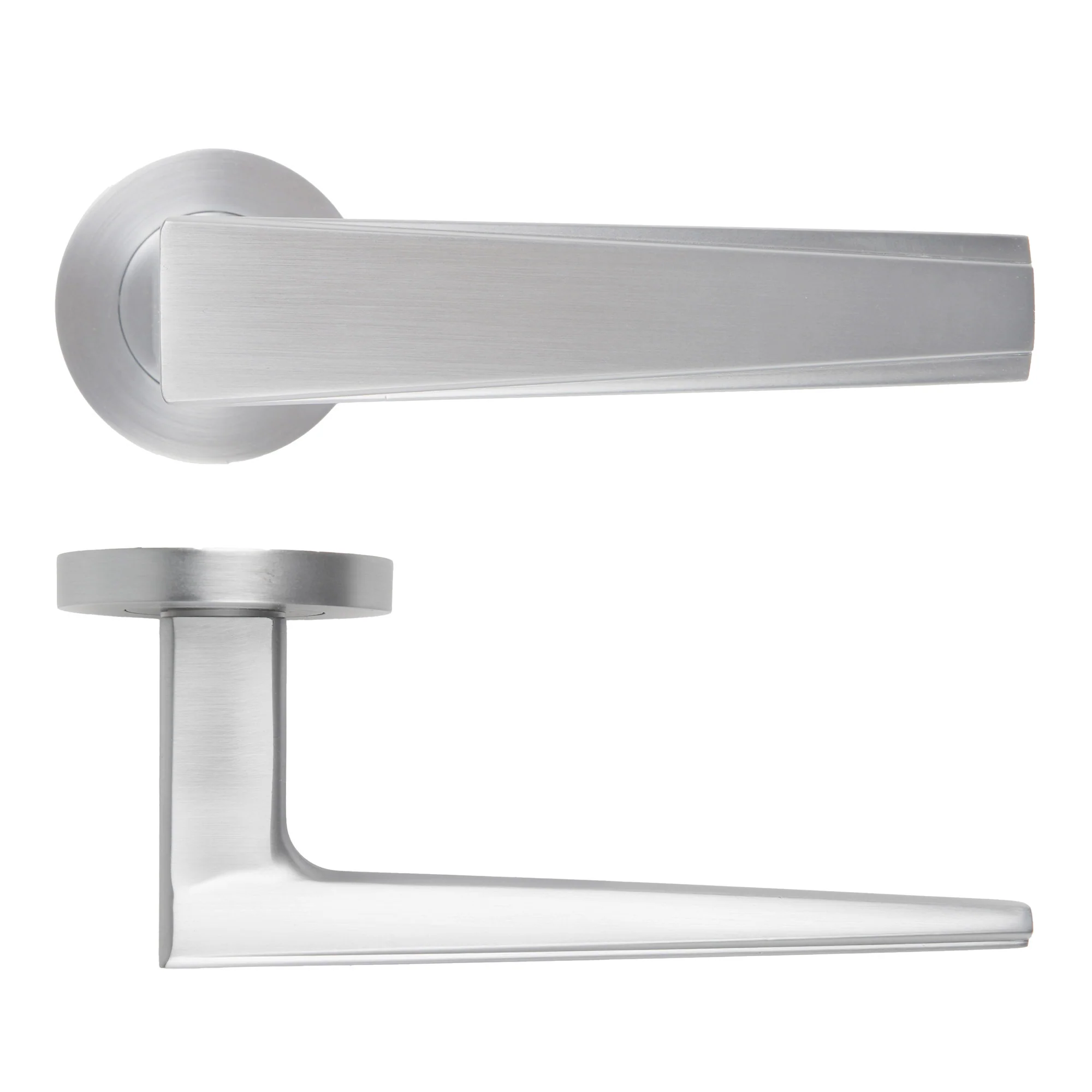 Veloce Lever Handle on Round Rose - Image 5