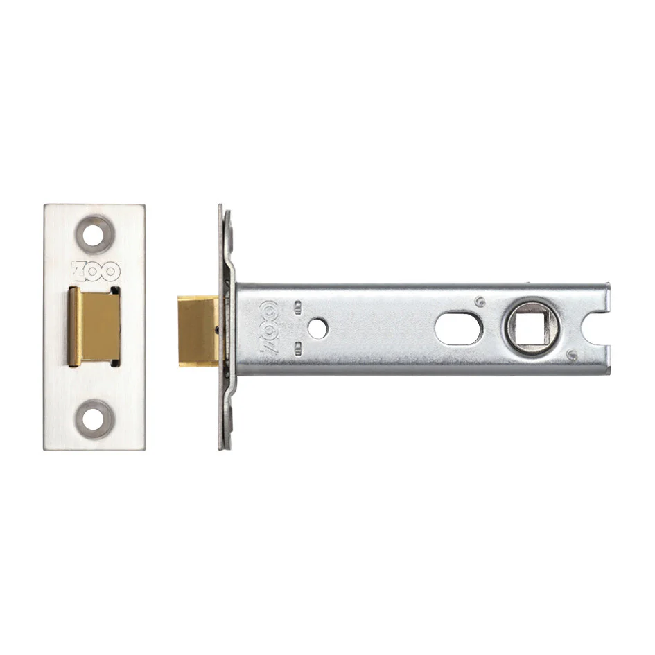 Zoo Hardware Tubular Latch 76mm — Square Forend, Satin Stainless (for Knobs) - Image 4