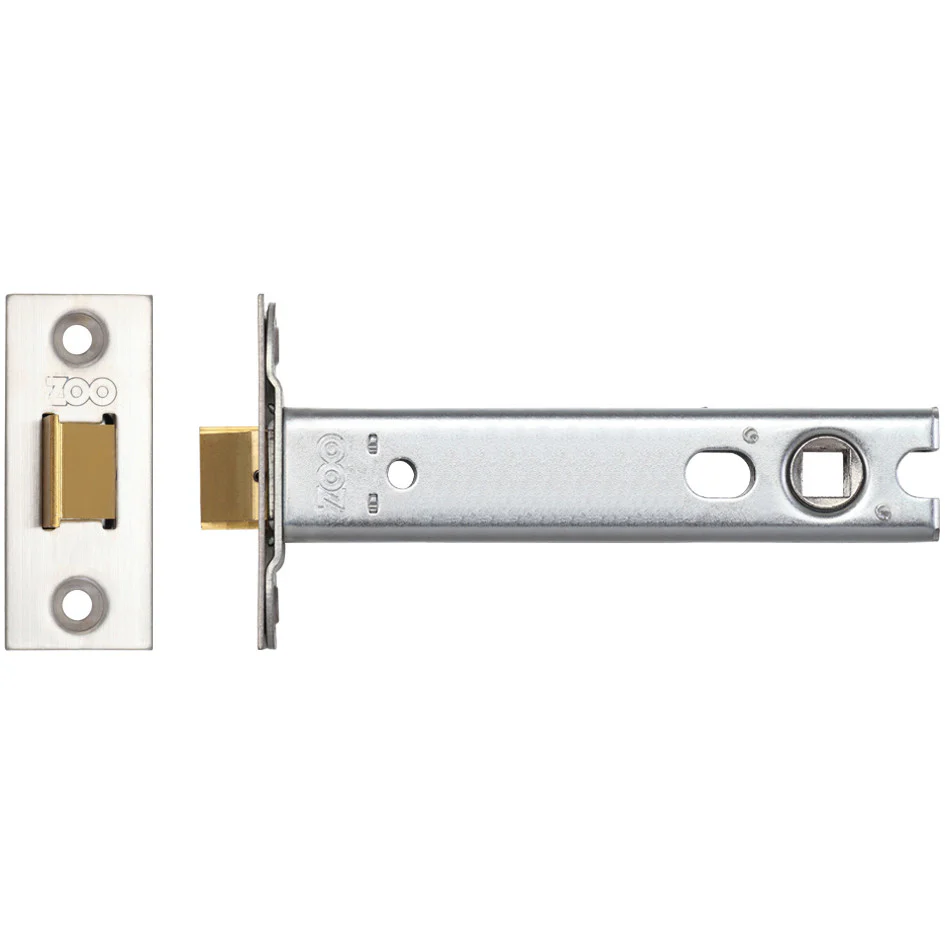 Zoo Hardware Tubular Latch 76mm — Square Forend, Satin Stainless (for Knobs) - Image 5