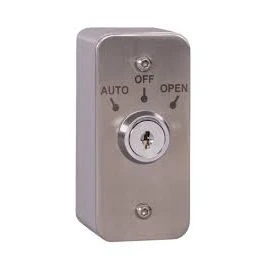Architrave Stainless Steel Auto/On/Off Latching Key Switch with Aluminium Extrusion
