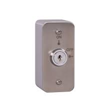 Architrave Stainless Steel On/Off Latching Key Switch with Aluminium Extrusion