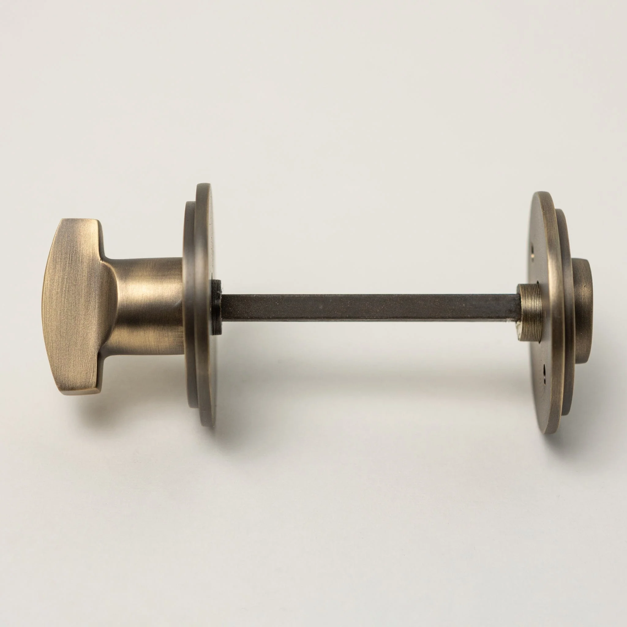 Beehive Door Knobs - Ebonised & Antique Brass (Pair) | Thumbturns & Latches - Image 8