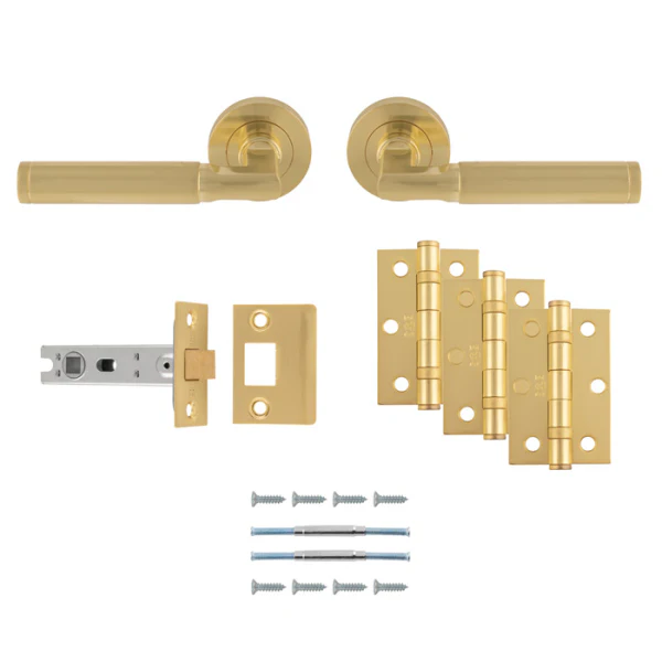 Carlisle Brass Belas Door Handle Pack — Lever, Latch & Hinges (5 Finishes) - Image 5