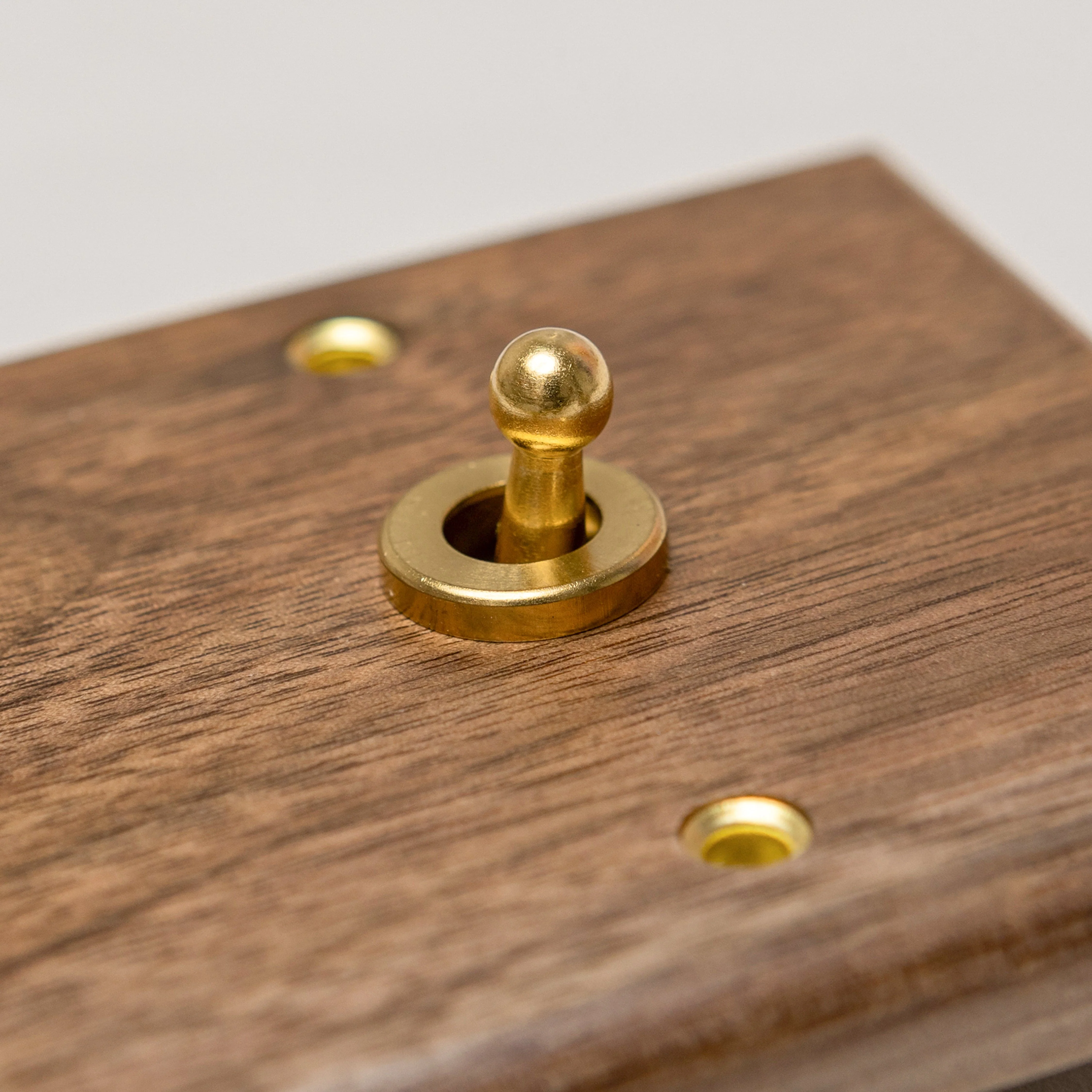 Brass Bee Black Walnut Switch & Socket — 1 Gang 2-Way Toggle (W Series) - Image 5