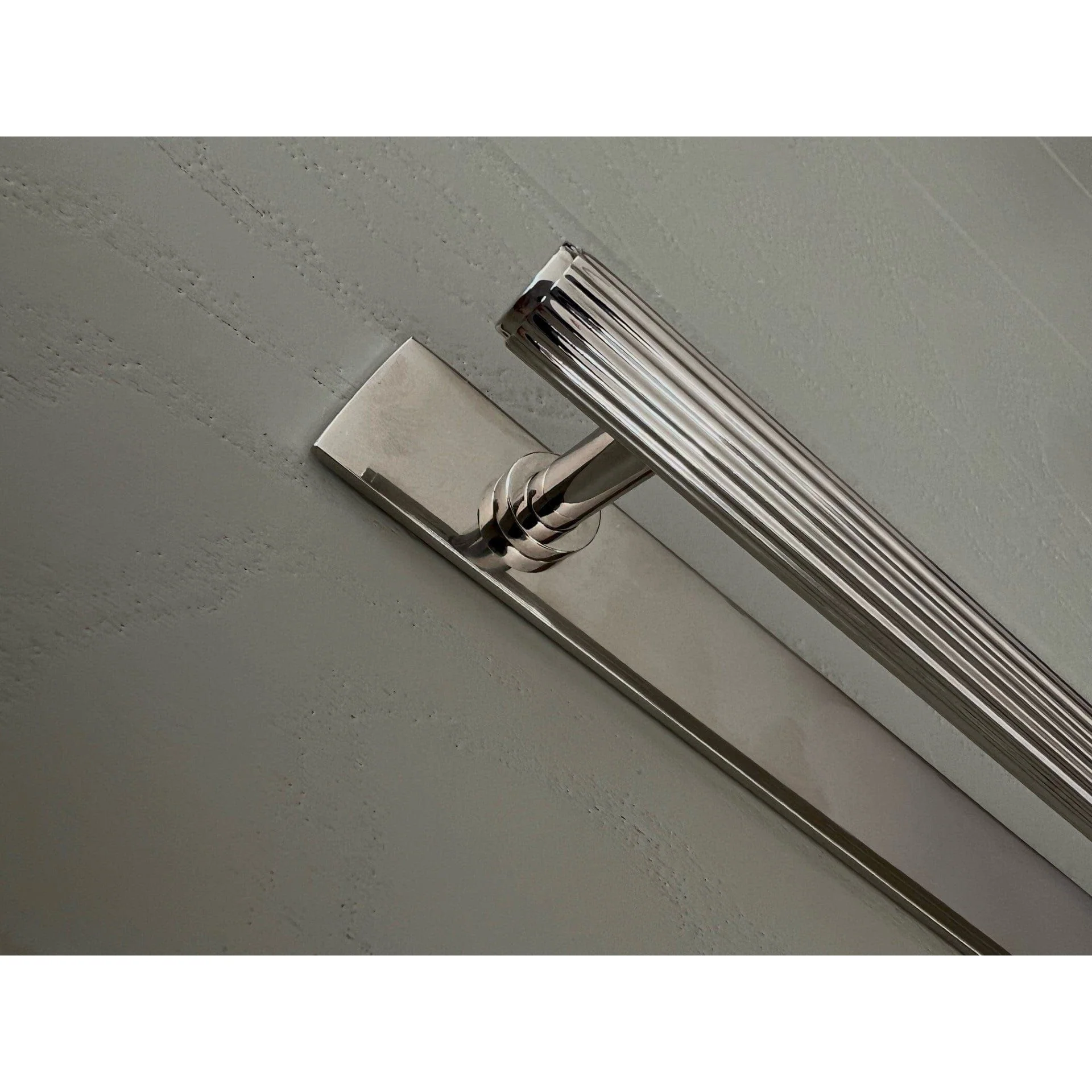 Brass Backplate - Nickel 128mm/160mm Hole to Hole Handles - Image 2
