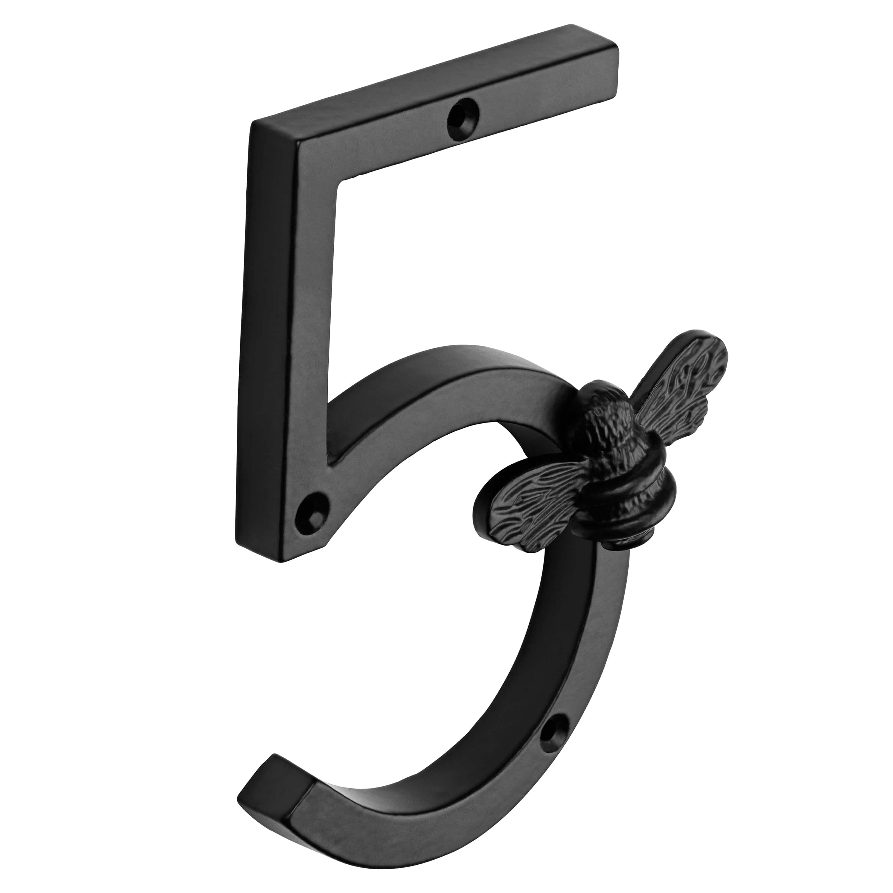 Brass Bee Premium House Numbers with Bee – Black Finish (0–9) | 5 Inch - Image 11