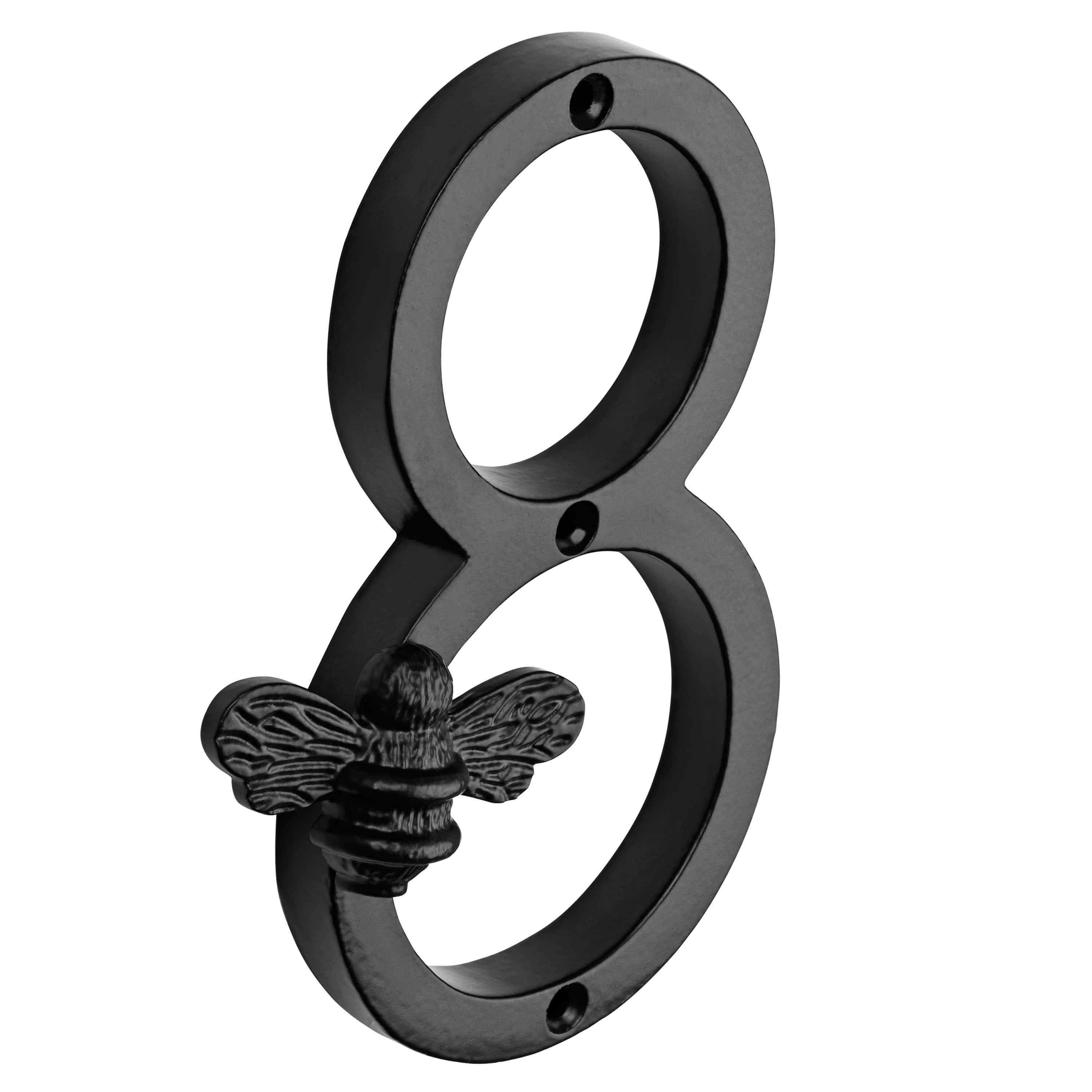 Brass Bee Premium House Numbers with Bee – Black Finish (0–9) | 5 Inch - Image 17